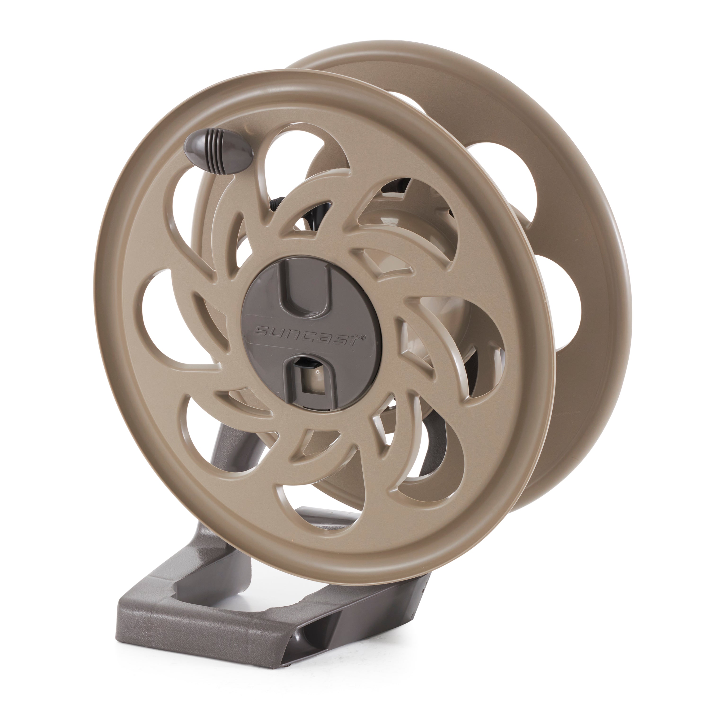 Suncast 125-Foot Wall-Mounted Side Tracker Garden Hose Reel w/ Guide (Open Box)