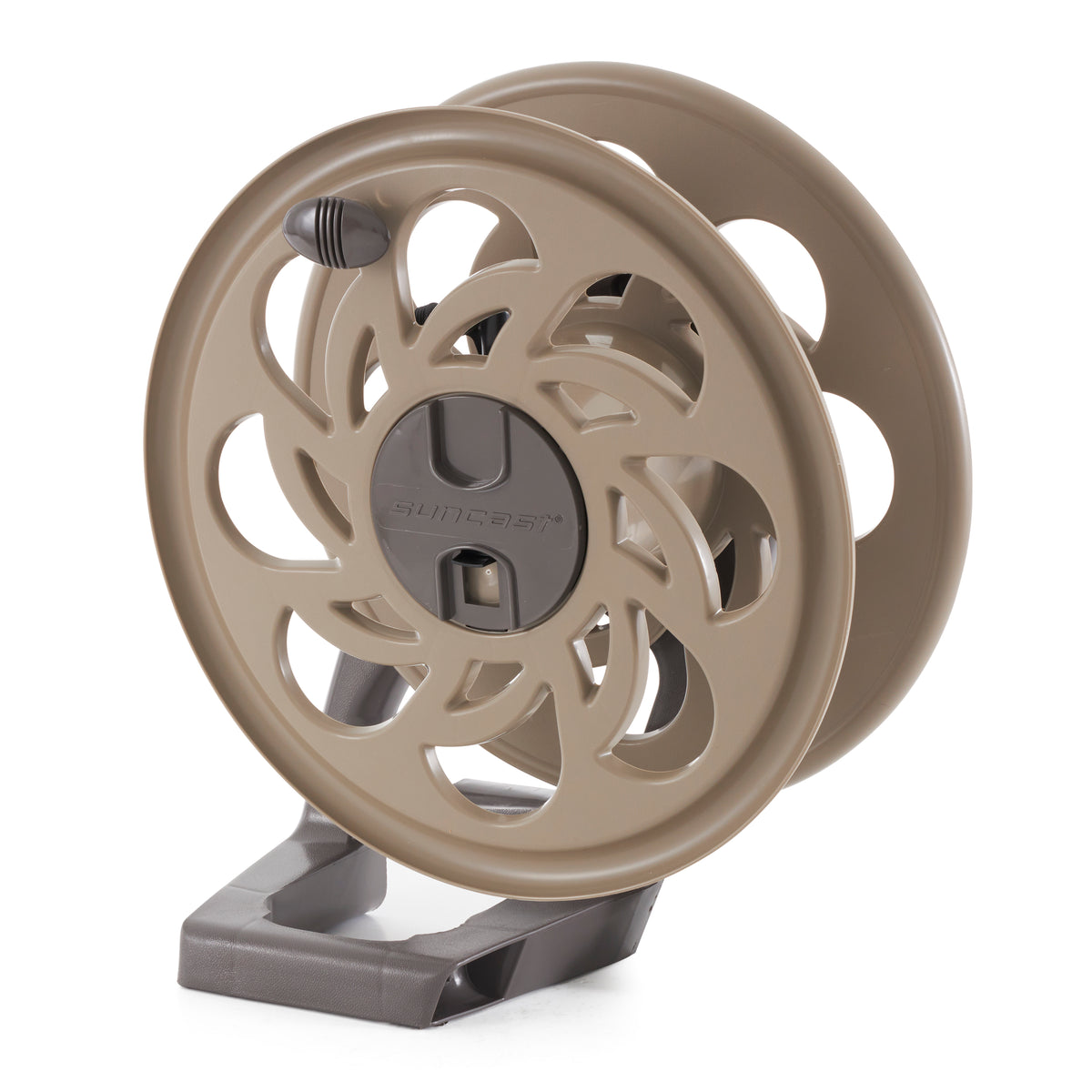 Suncast 125 Foot Capacity Wall-Mounted Side Tracker Garden Hose Reel (Used)