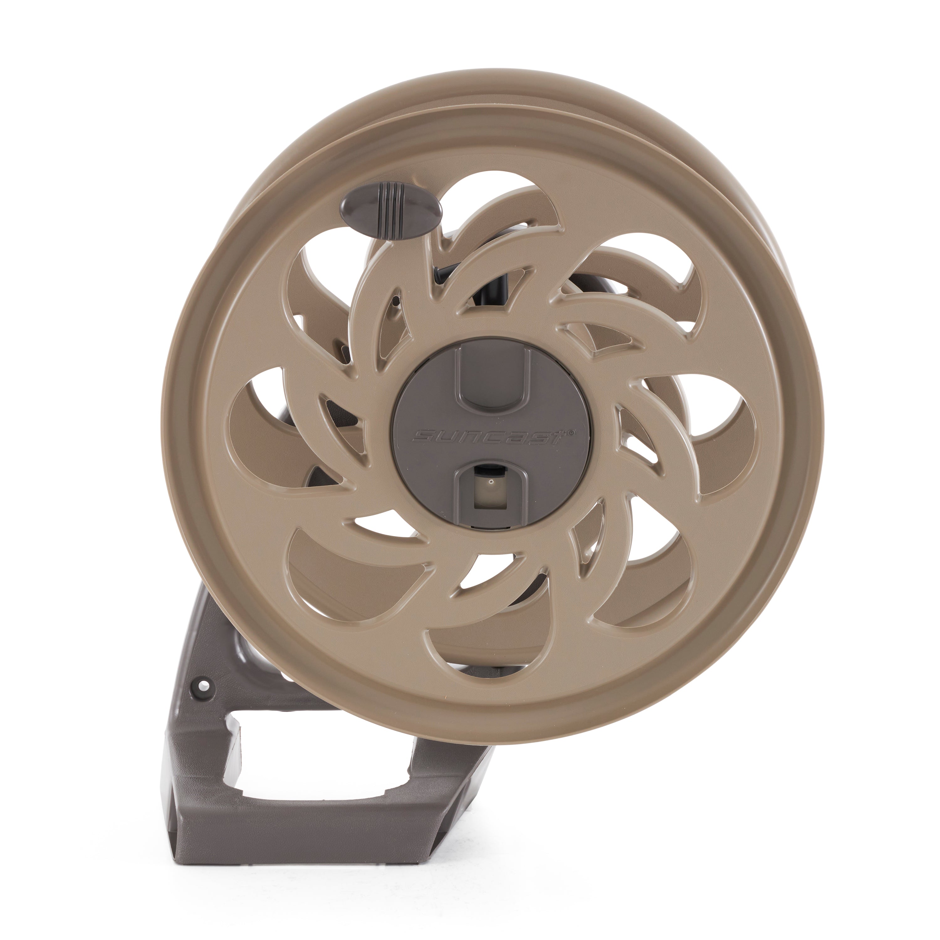 Suncast 125-Foot Wall-Mounted Side Tracker Garden Hose Reel w/ Guide (Open Box)