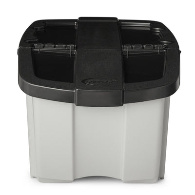 Suncast 18 Gallon Indoor/Outdoor Stackable Recycle Storage Bin, Gray (6 Pack)