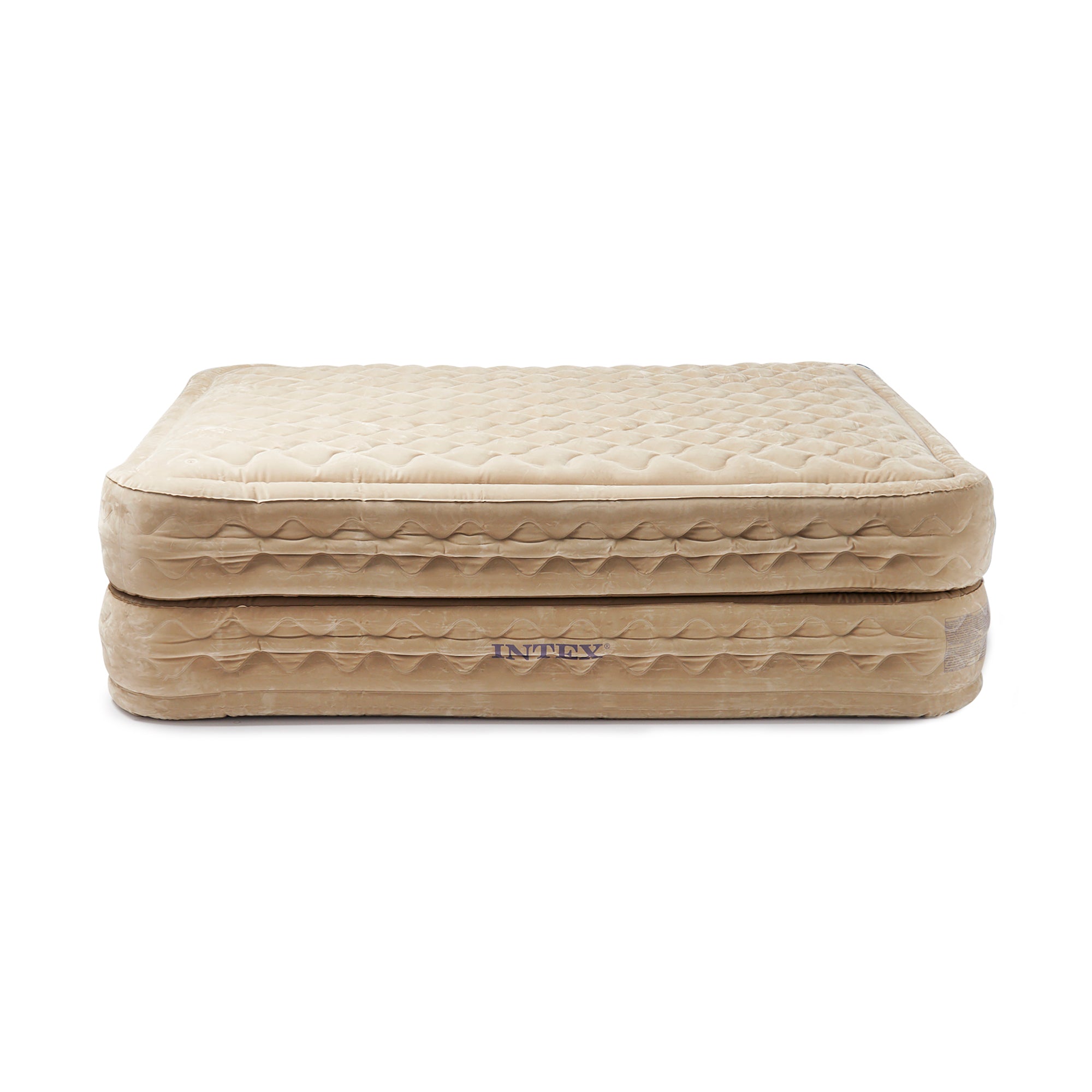 Intex Queen 20 Inch DuraBeam Supreme Air Flow Airbed Mattress w/ Built In Pump