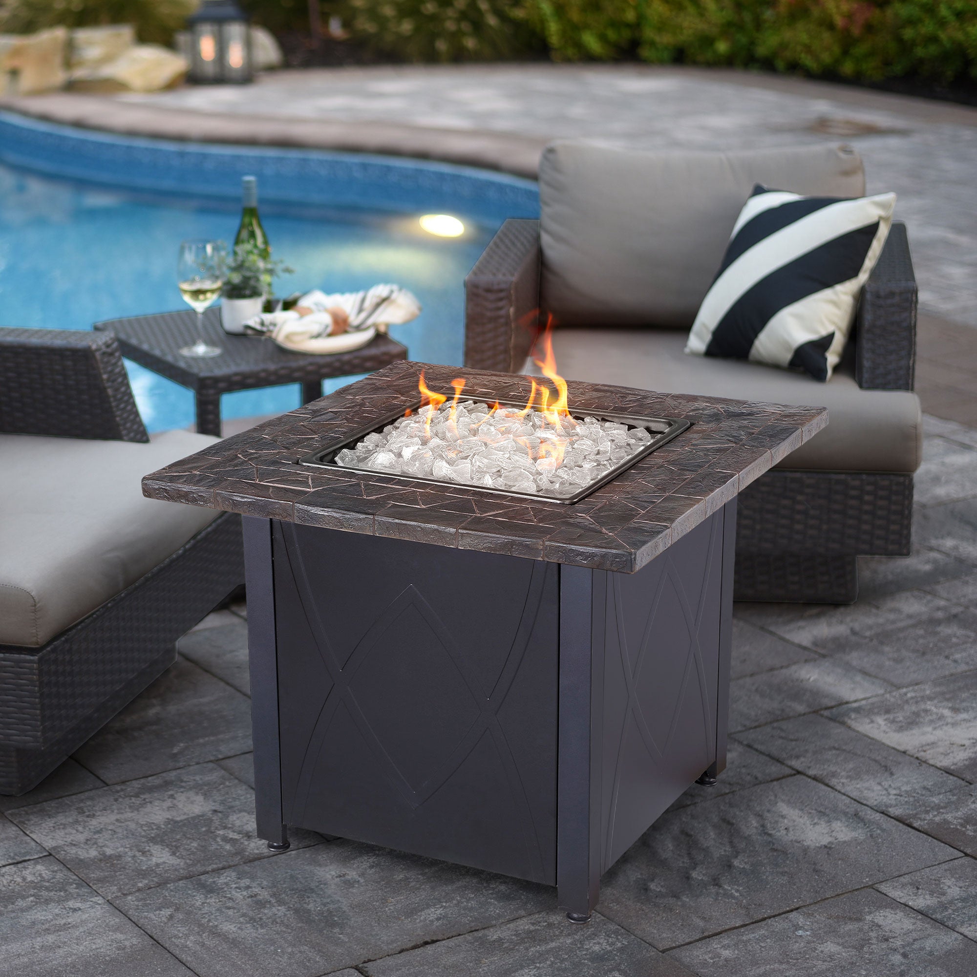 Blue Rhino Endless Summer Outdoor 30,000 BTU Propane Gas Fire Pit (For Parts) - VMInnovations