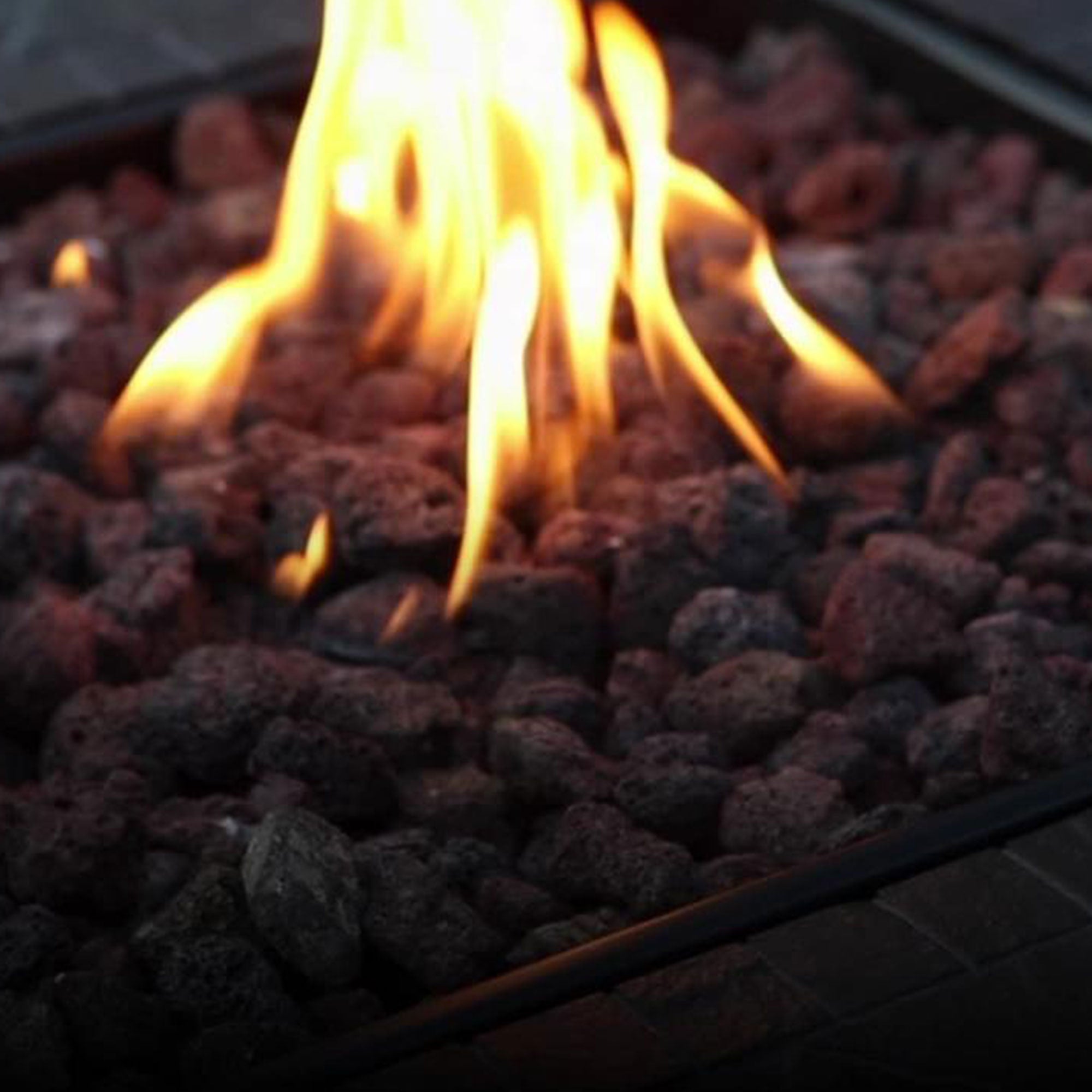 Endless Summer 30,000 BTU LP Gas Outdoor Fire Pit Table with Lava Rock, Bronze