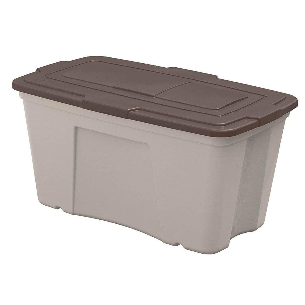 Suncast 50 Gallon Taupe Outdoor Accessory Storage Bin w/ Lid, 3 Pack (Open Box)