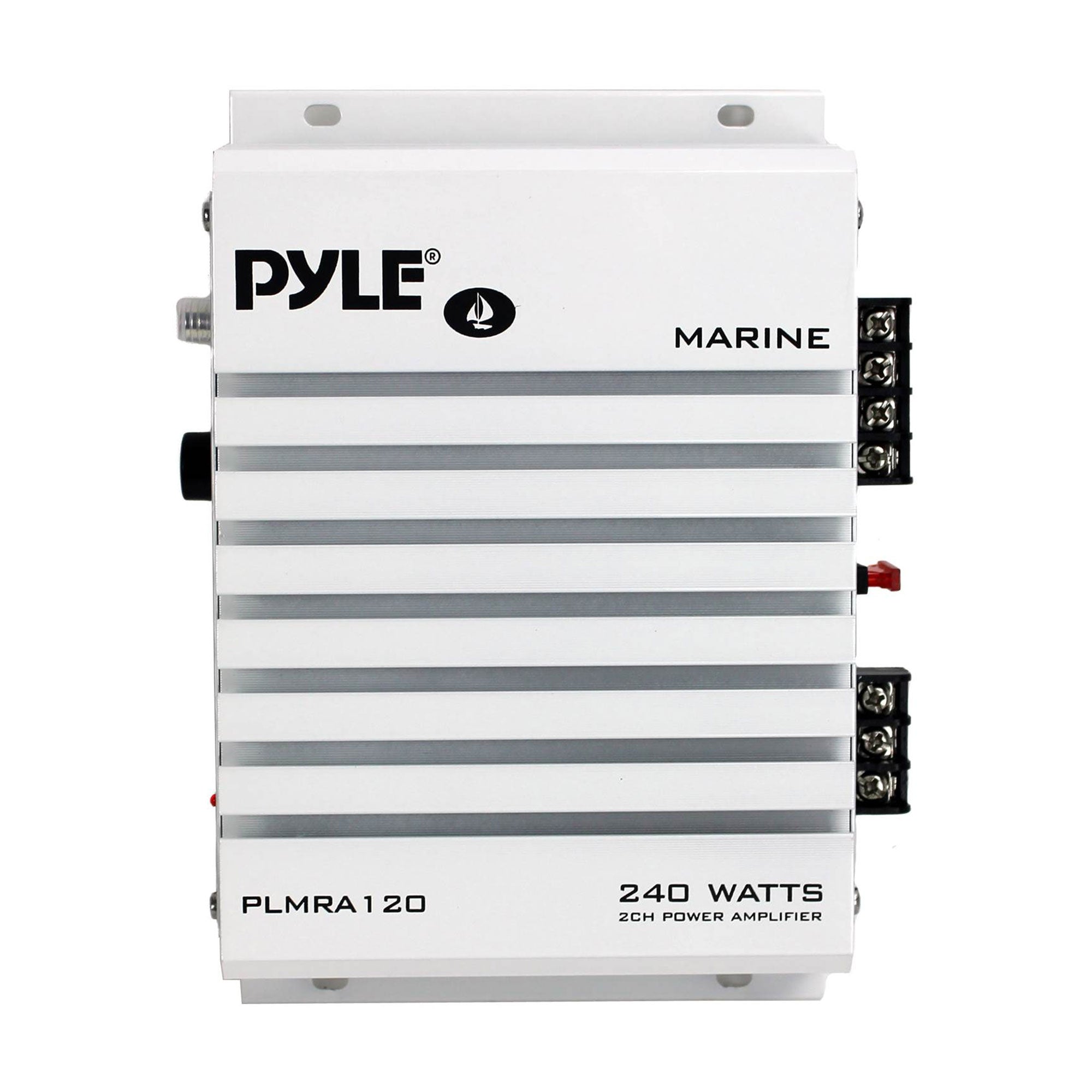 Pyle PLMRA120 240W 2 Channel Marine + Boat Waterproof Amplifier Audio Amplifier