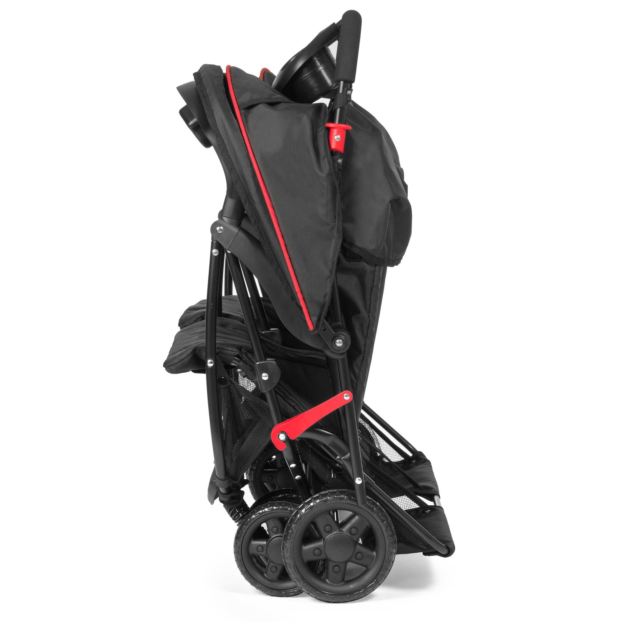 Kolcraft Cloud Plus Light Double Stroller w/ Extra Storage, Red/Black (Open Box) - VMInnovations