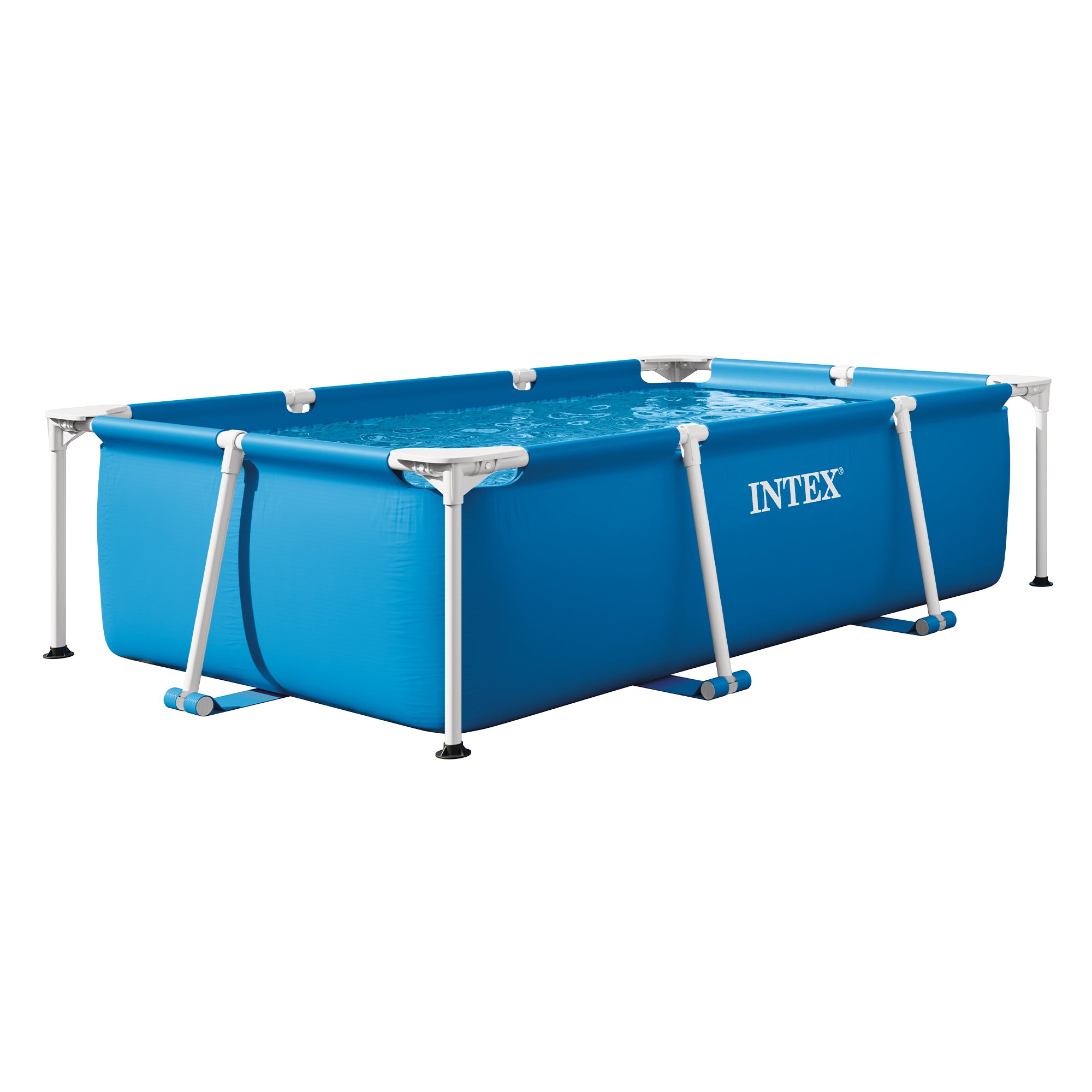 Intex 7.2' x 23" Rectangular Frame Above Ground Outdoor Splash Swimming Pool