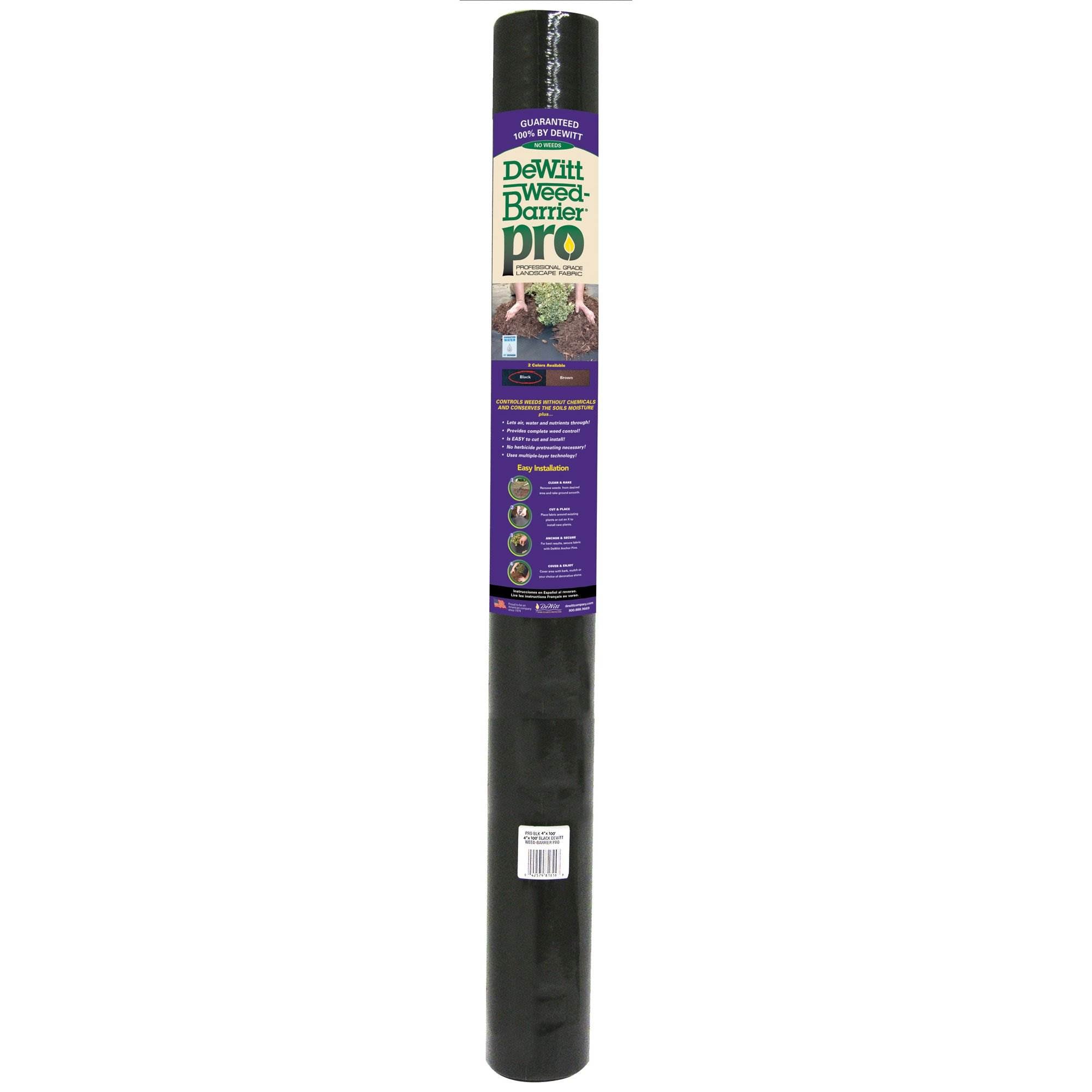 DeWitt Barrier Pro 3oz 4'x100' Weed Barrier Landscape Fabric Ground Cover(Used) - VMInnovations