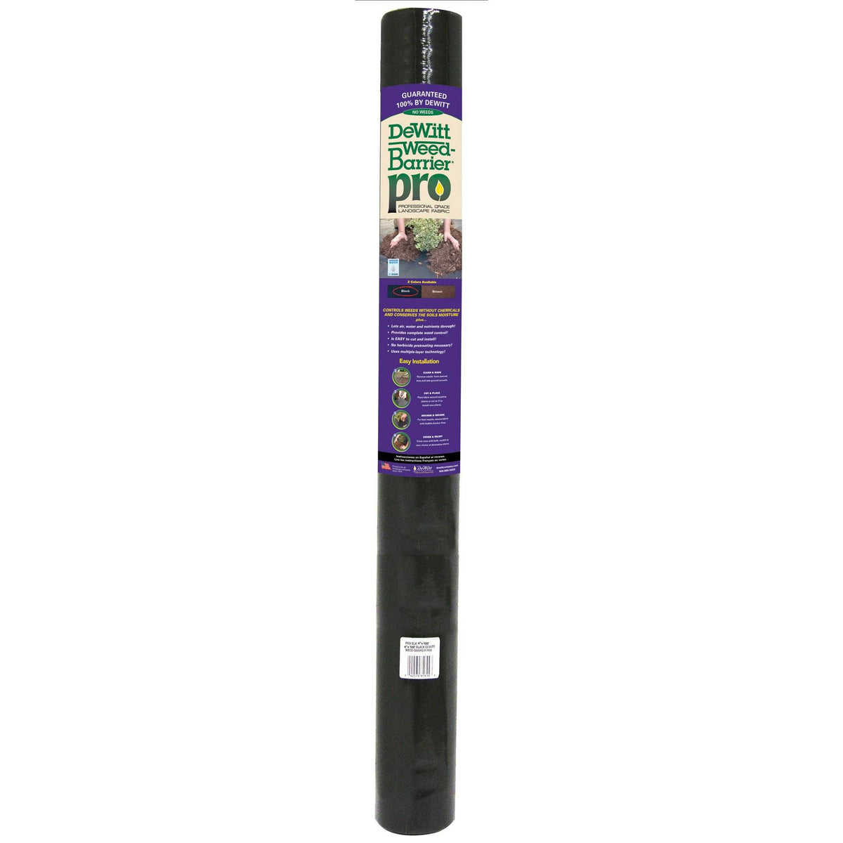 DeWitt Weed Barrier Pro 3oz 4' x 100' Weed Barrier Ground Cover (Open Box)