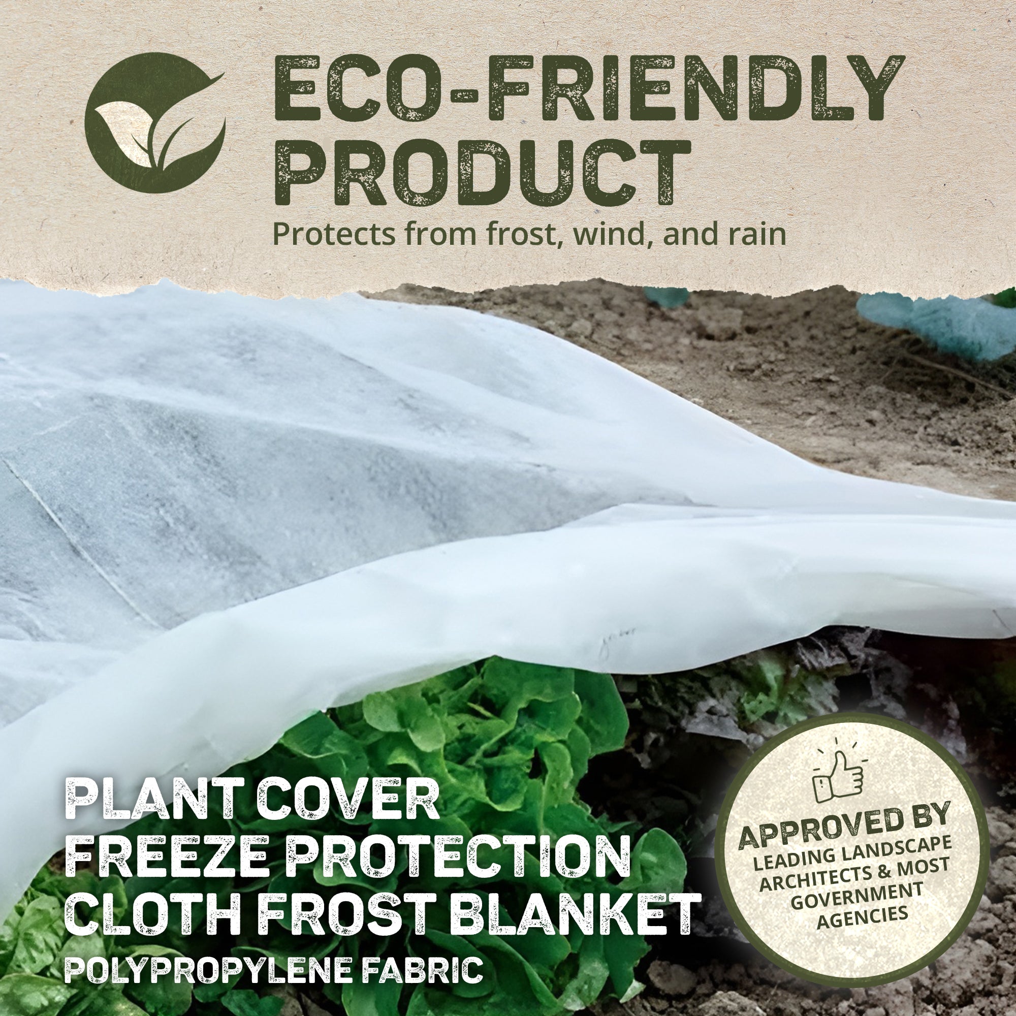 DeWitt 50 x 6 Foot Plant Frost Protection Winterization Freeze Blanket (16 Pack)