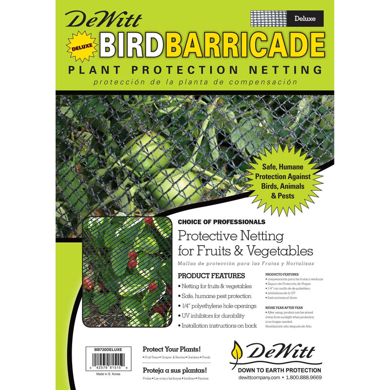 DeWitt 14 x 14 Foot Garden Bird Barricade Plant Protector Netting (Open Box)