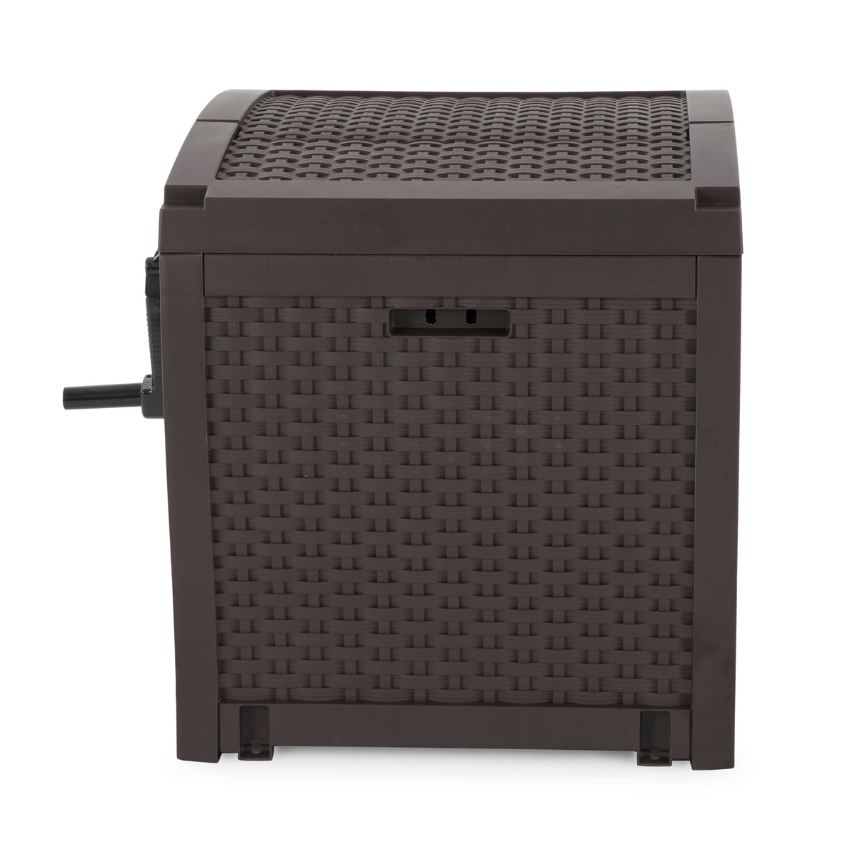 Suncast 225' Smart Track Resin Wicker Hose Reel Hideaway Storage (Open Box)