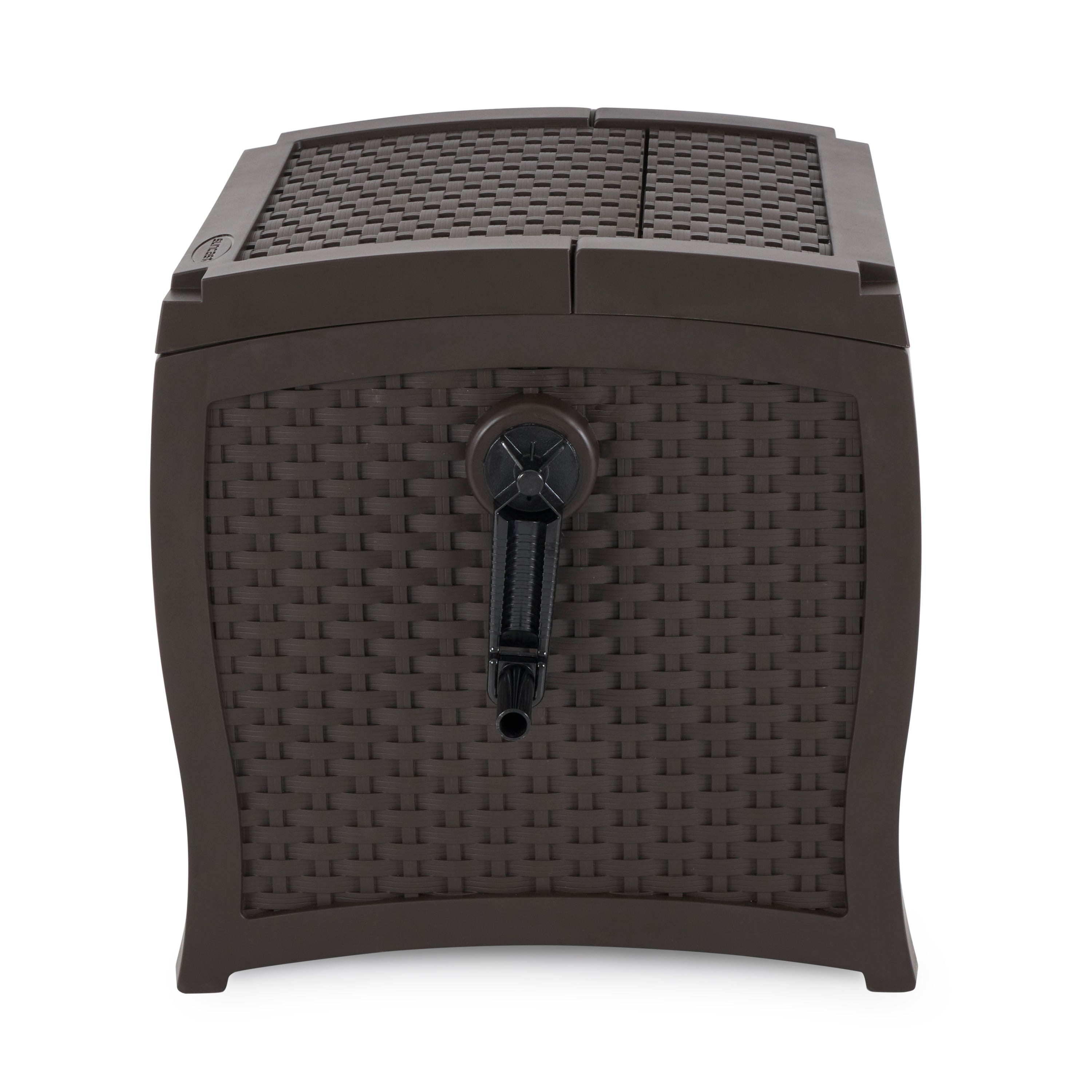 Suncast 225' Smart Track Resin Wicker Hose Reel Hideaway Storage (Open Box)