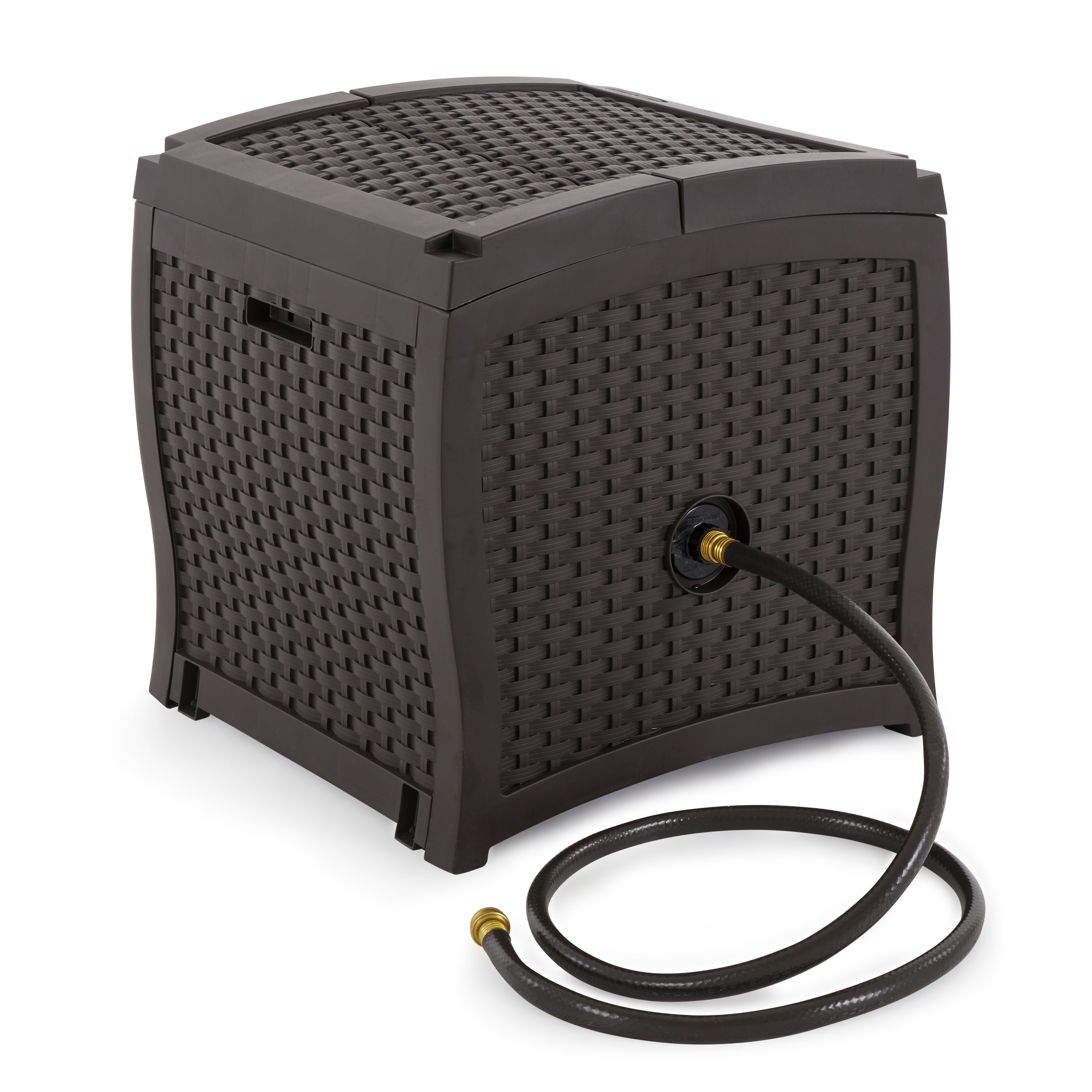 Suncast Smart Track Outdoor Patio Garden Hose Reel Hideaway Storage (Open Box)