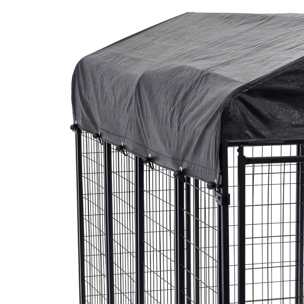Lucky Dog Large Welded Wire Kennel Heavy Duty Pet Dog Cage Fence Pen (Open Box) - VMInnovations