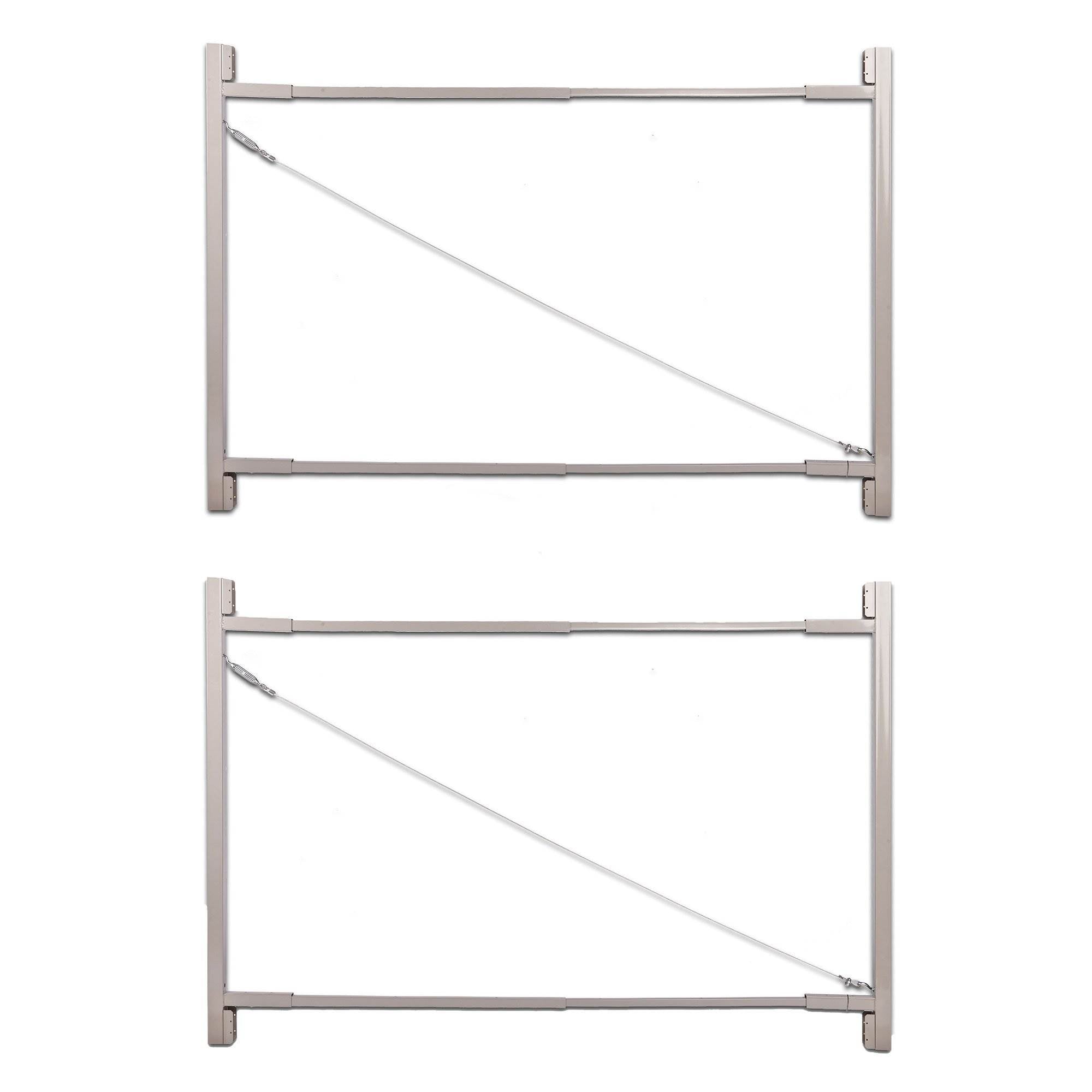 Adjust-A-Gate Gate Building Kit, 36"-72" Wide Opening Up To 6' High (2 Pack) - VMInnovations