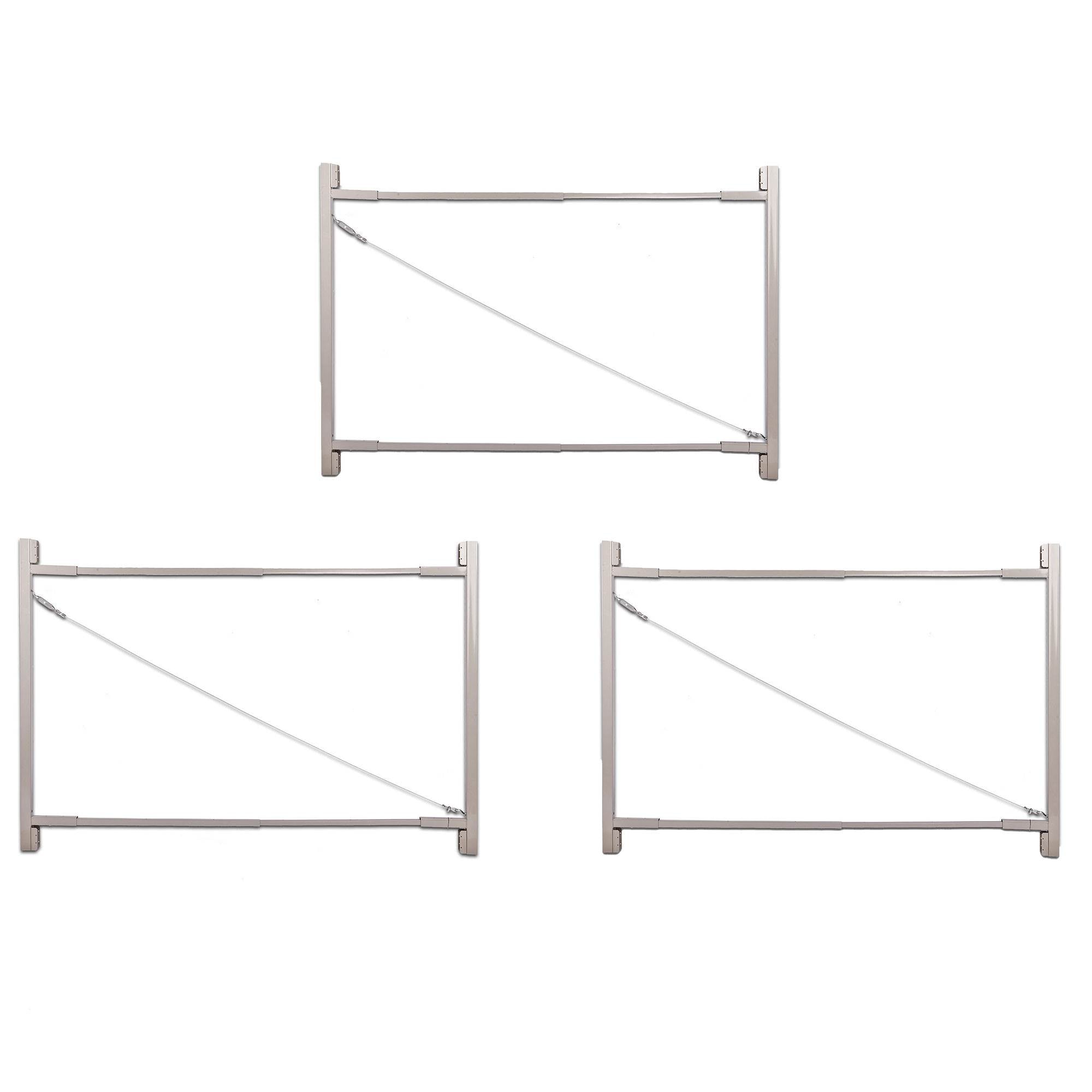 Adjust-A-Gate Gate Building Kit, 36"-72" Wide Opening Up To 6' High (3 Pack) - VMInnovations