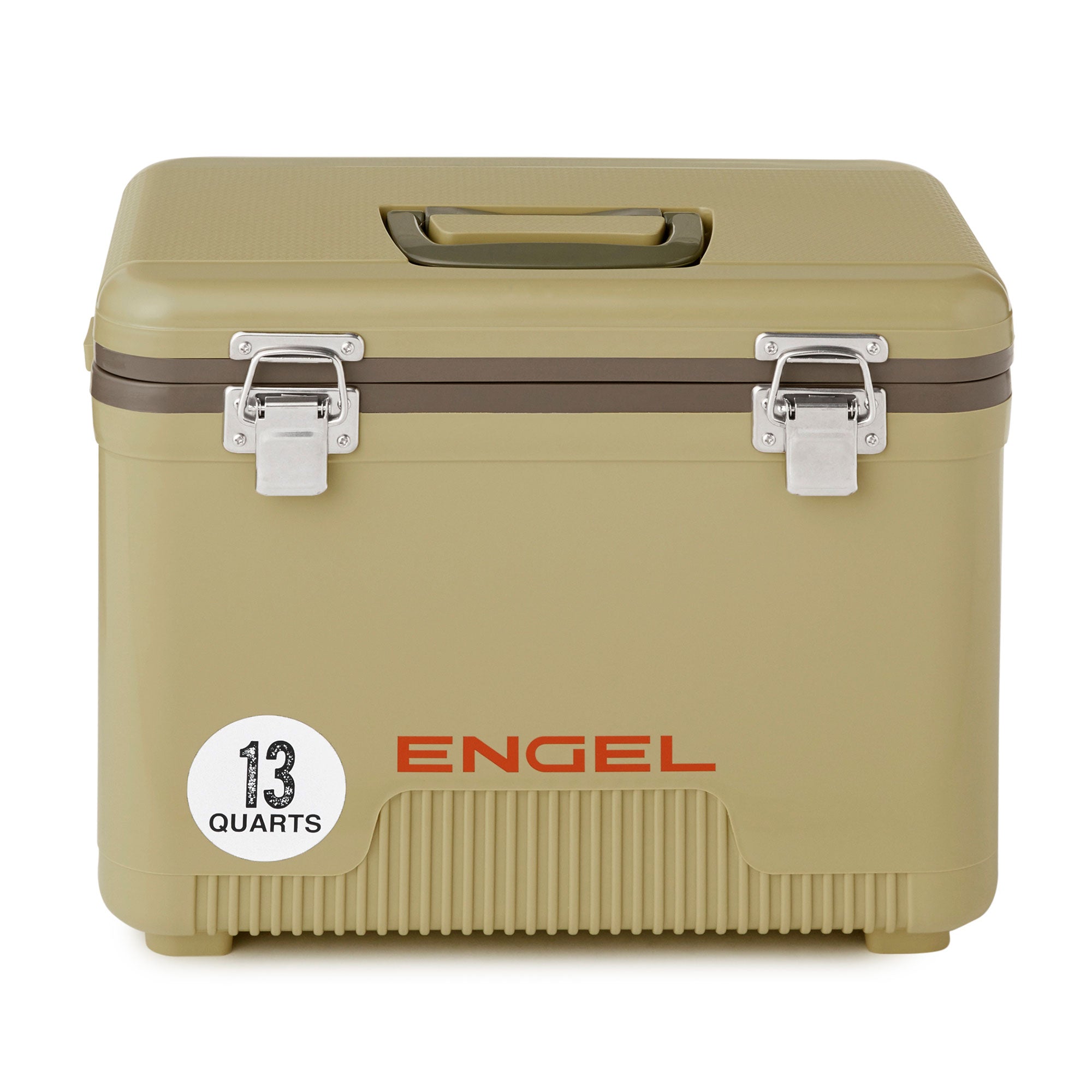 Engel 13 Quart Fishing Dry Box Cooler with Shoulder Strap, Tan (For Parts)