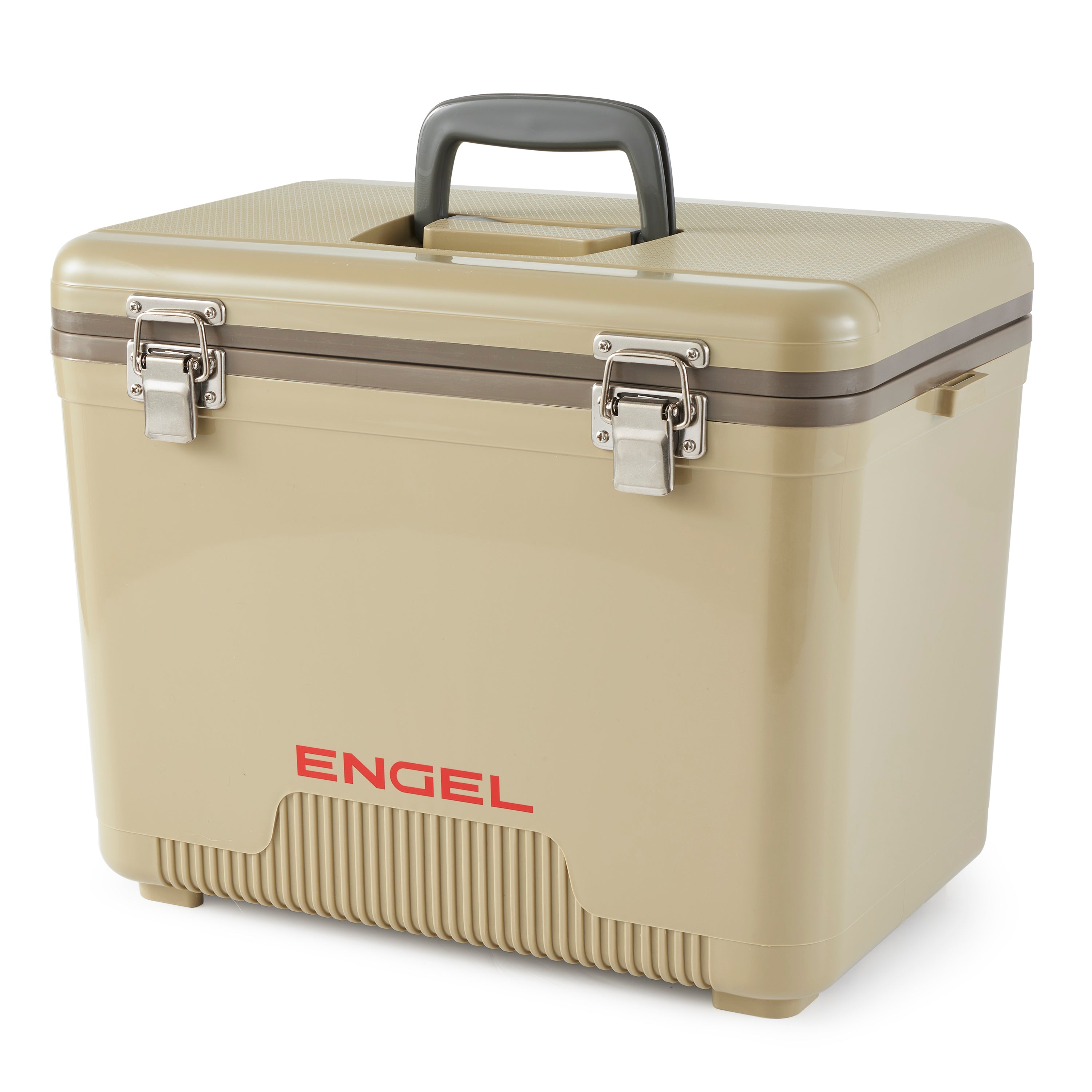 Engel Coolers 19 Quart 32 Can Capacity Insulated Cooler Drybox, Tan (For Parts)