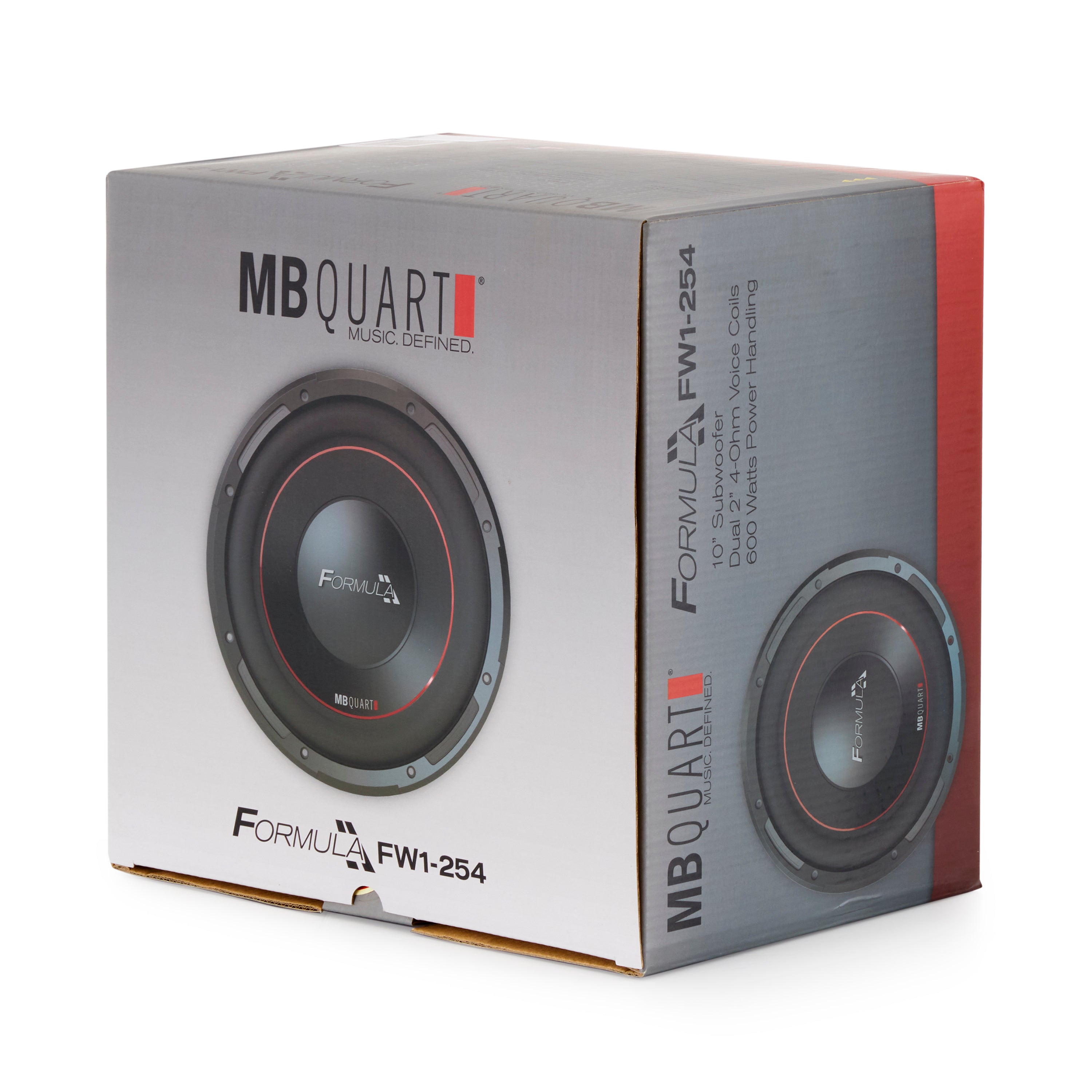 MB Quart FW-1254 Formula 10 Inch 600 Watt DVC 4 Ohm Car Audio Subwoofer (4 Pack)