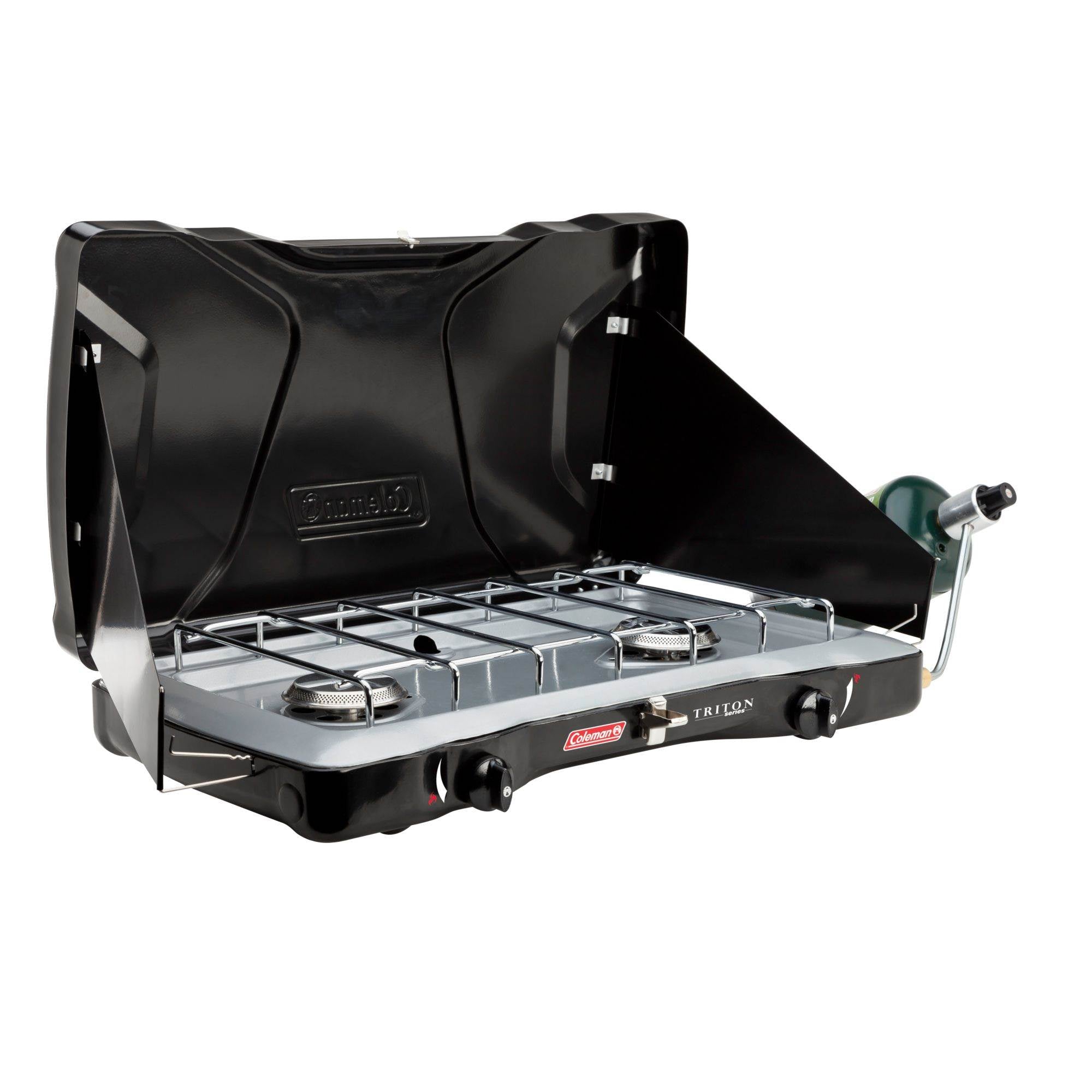 COLEMAN Triton Series 2-Burner Camping PerfectFlow Propane Stove - Open Box