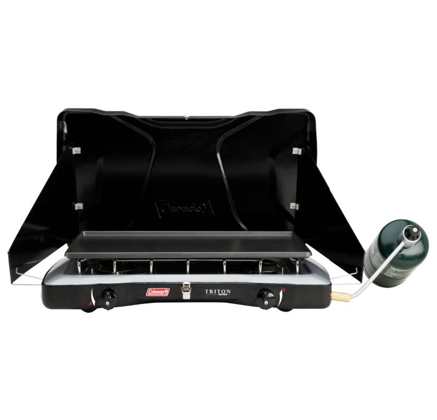 COLEMAN Triton Series 2-Burner Camping PerfectFlow Propane Stove - Open Box