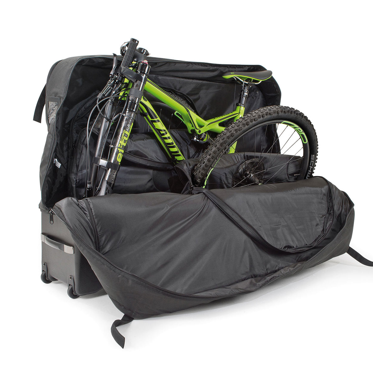 B&W International Mountain Bicycle Bag with Anti Shock Frame, Black (Open Box)