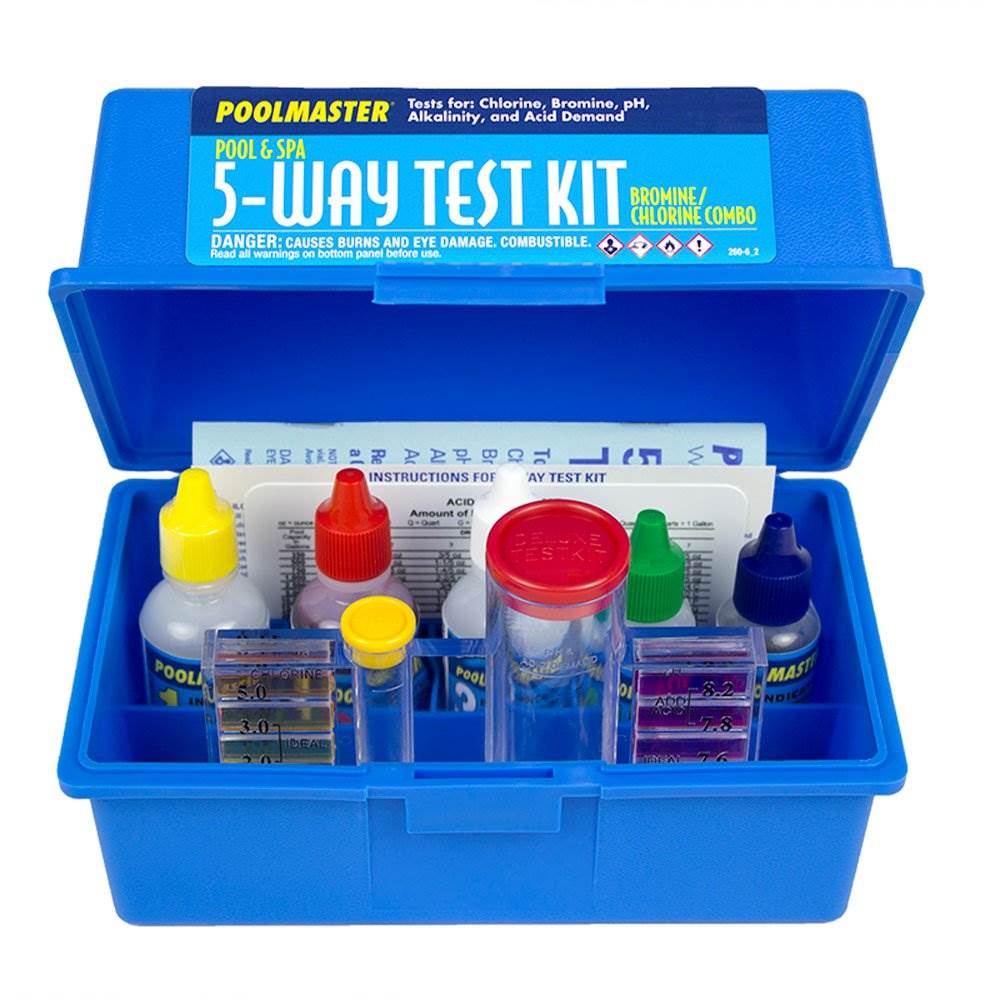 Poolmaster 22260 Basic Collection 5 Way Pool & Spa Water Test Kit (Open Box) - VMInnovations