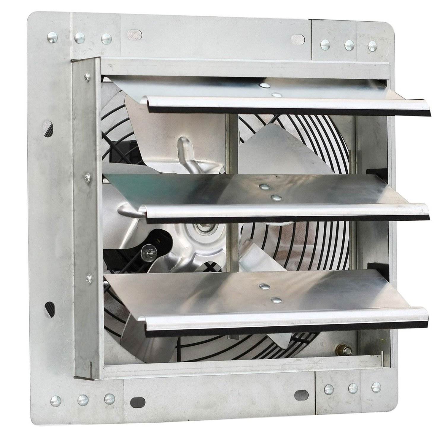 iLiving ILG8SF10V 10 Inch Variable Speed Wall Mounted Steel Shutter Exhaust Fan