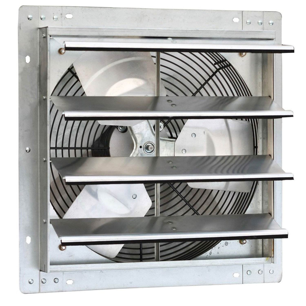 iLiving ILG8SF16V 16 Inch Variable Speed Wall Mounted Steel Shutter Exhaust Fan