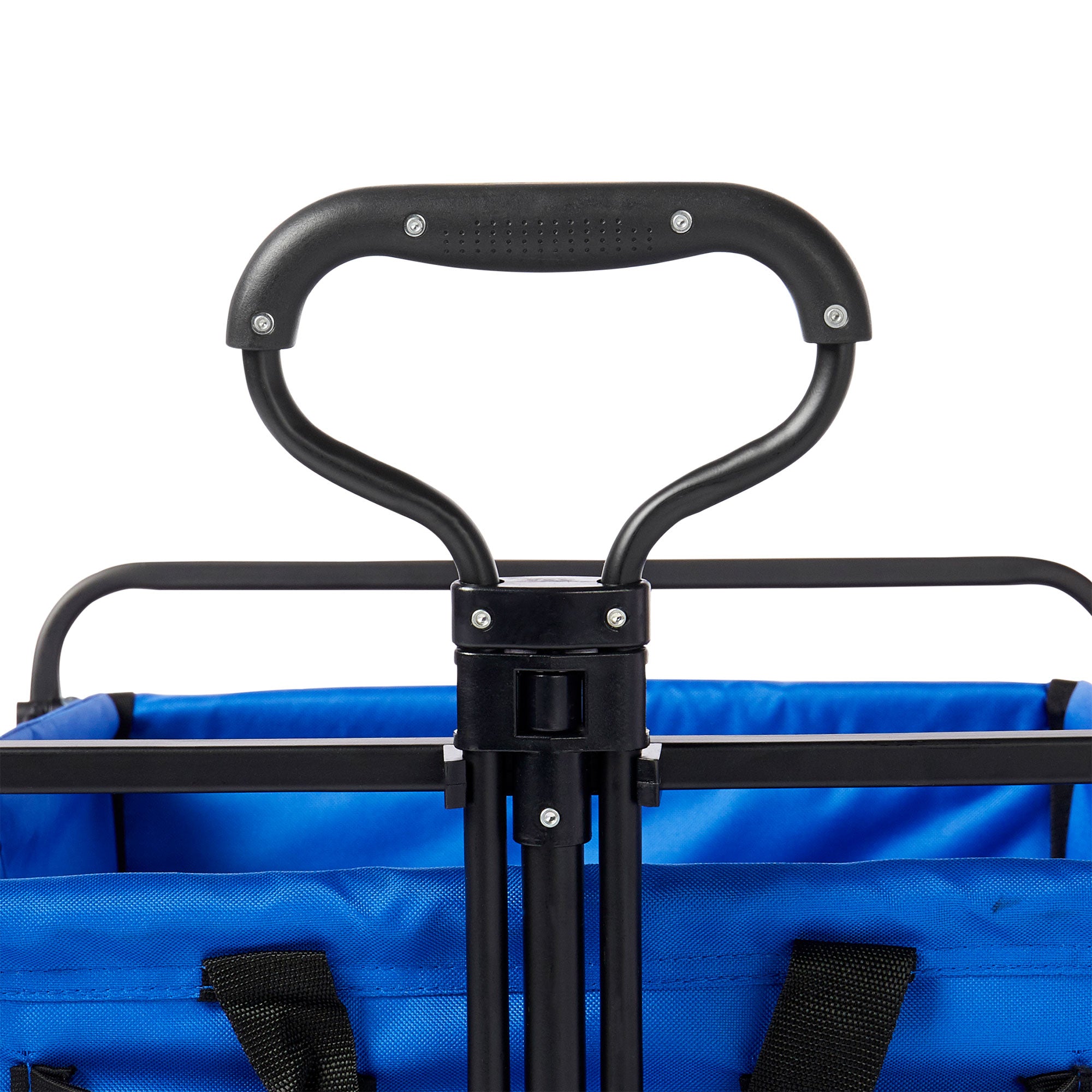 Mac Sports Collapsible Folding Outdoor Garden Utility Wagon Cart w/ Table, Blue - VMInnovations