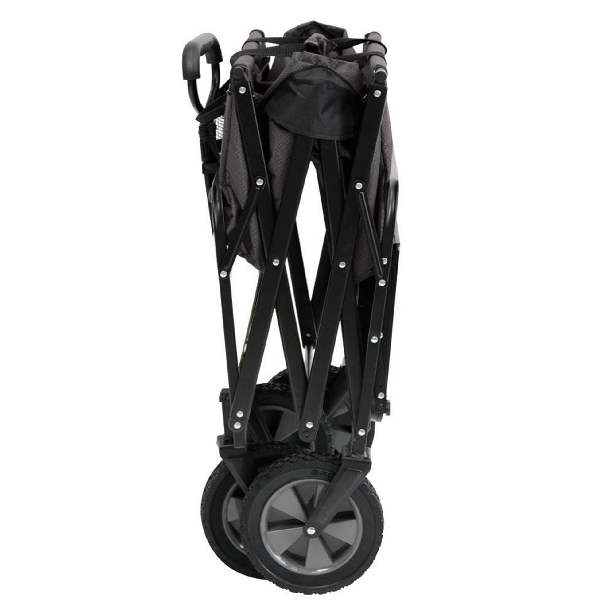 Mac Sports Collapsible Folding Garden Utility Wagon Cart w/ Table, Grey (Used) - VMInnovations