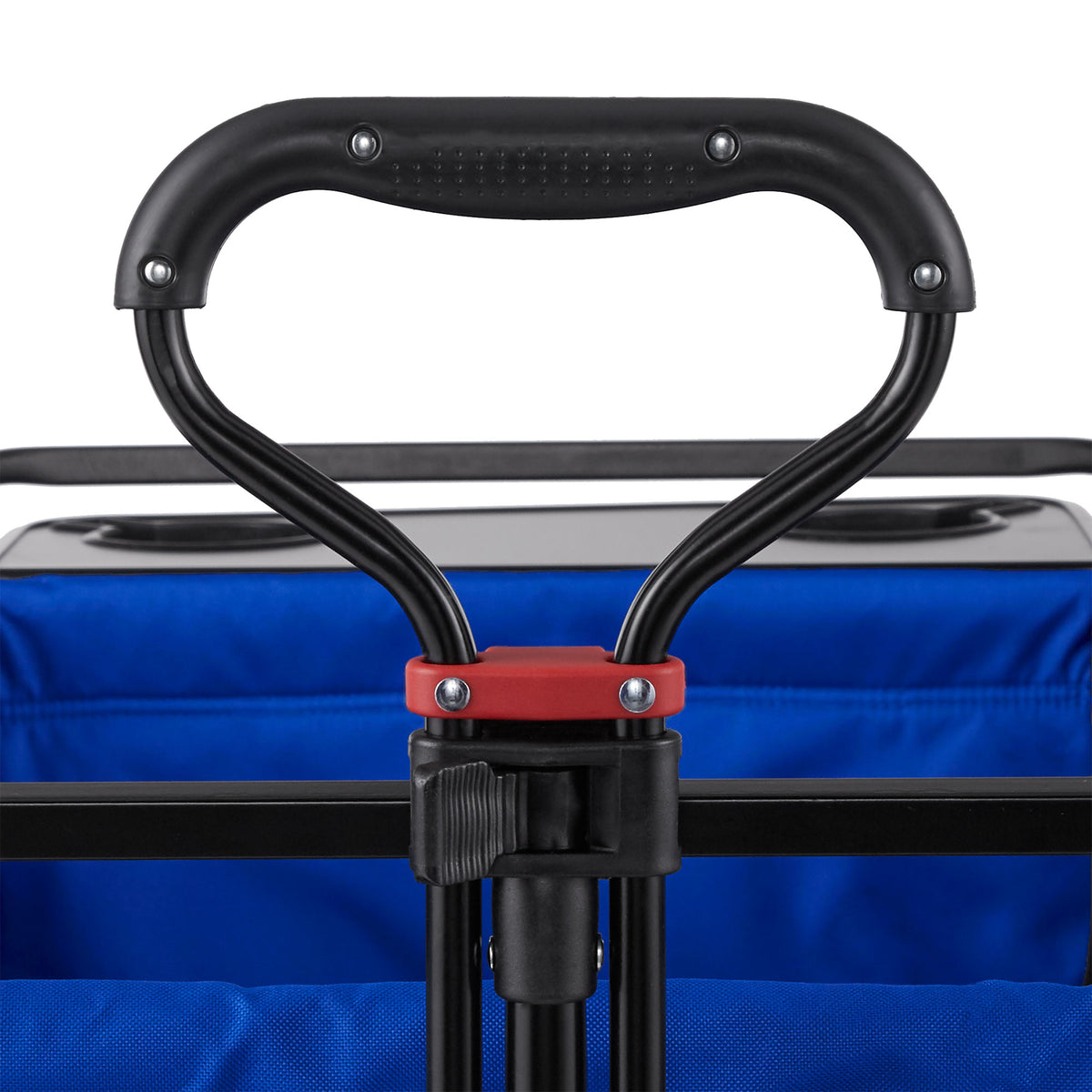 Mac Sports Collapsible All Terrain Beach Utility Wagon Cart with Table, Blue (Refurbished)