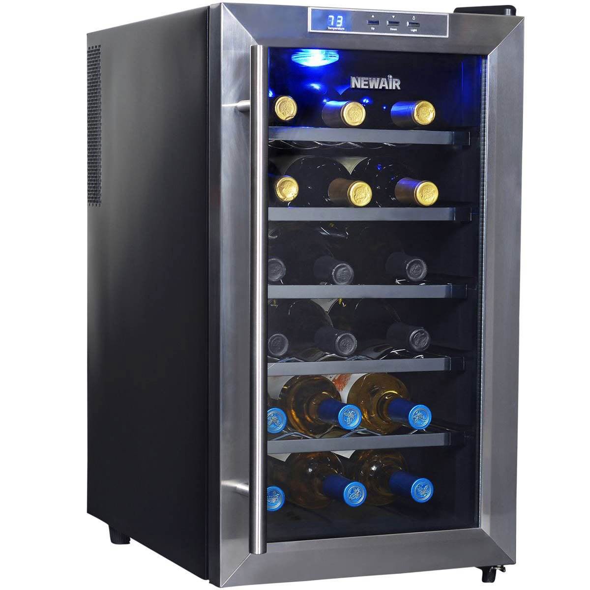 NewAir AW-181E Thermoelectric 18 Bottle Wine Cooler (Certified Refurbished)