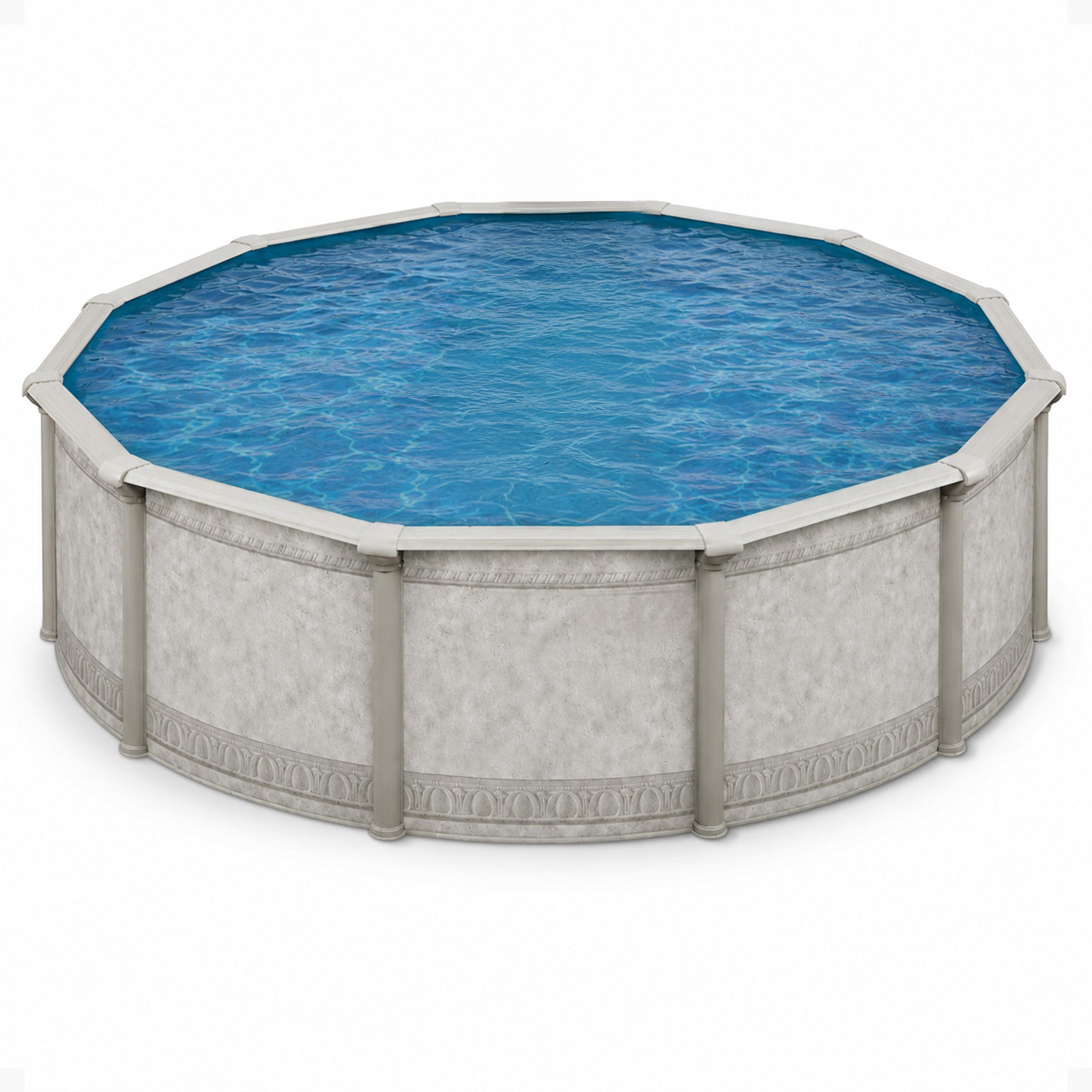 Aquarian Pools Khaki Venetian 18ft x 52 inch Round Above Ground Pool (For Parts)