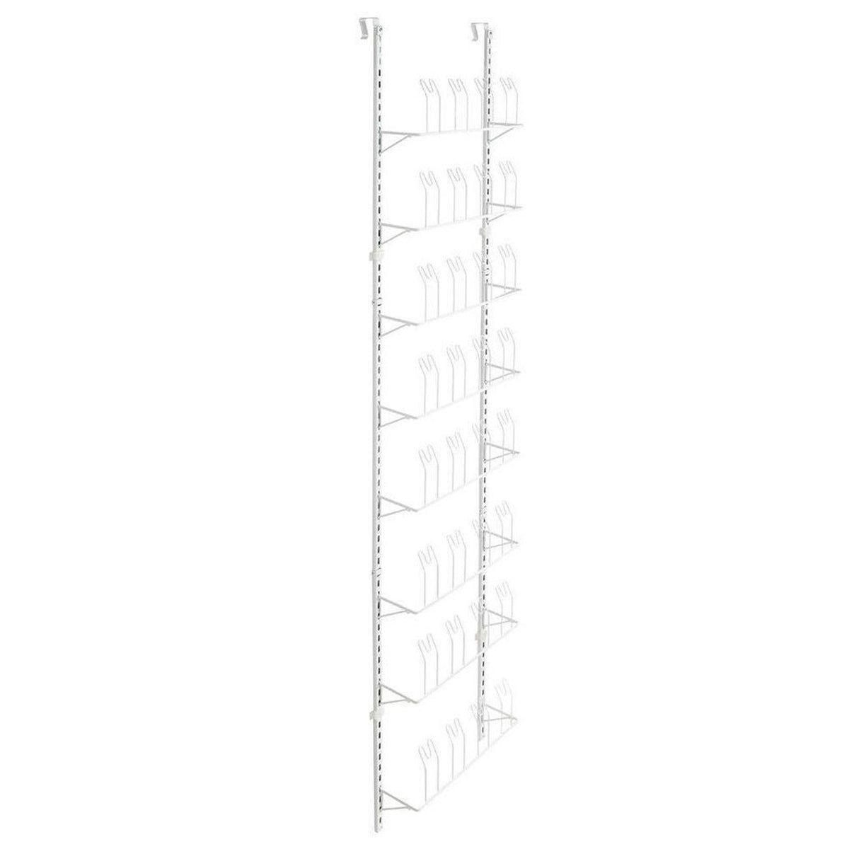 ClosetMaid 9753600 Over The Door Steel Adjustable Closet Shoe Organizer, White