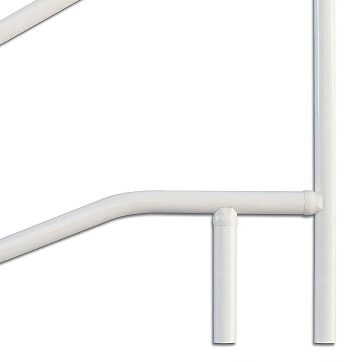 Saftron 3 Bend Weather Resistant In Water Polymer Handrail, White (Damaged)