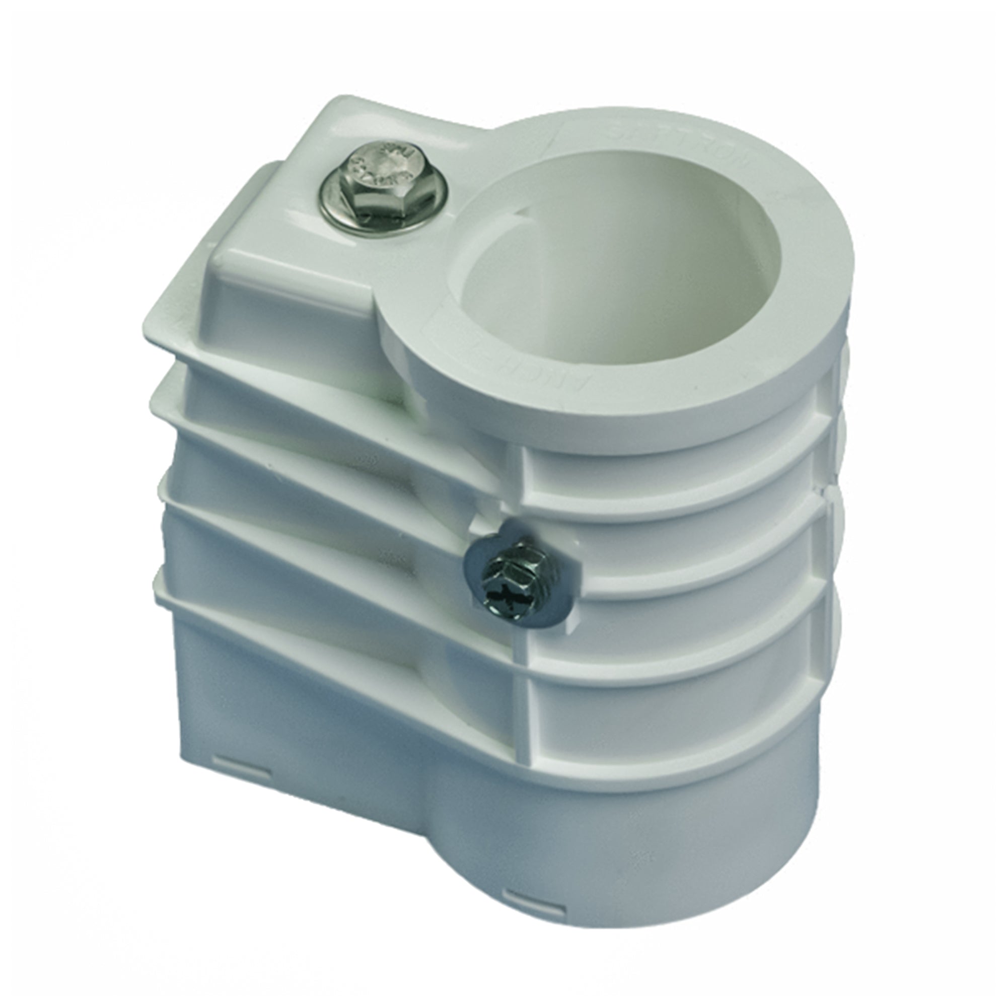 Saftron 3 Bend Pool Handrail, White & High Impact Polymer Anchor Sockets, 2 Pack