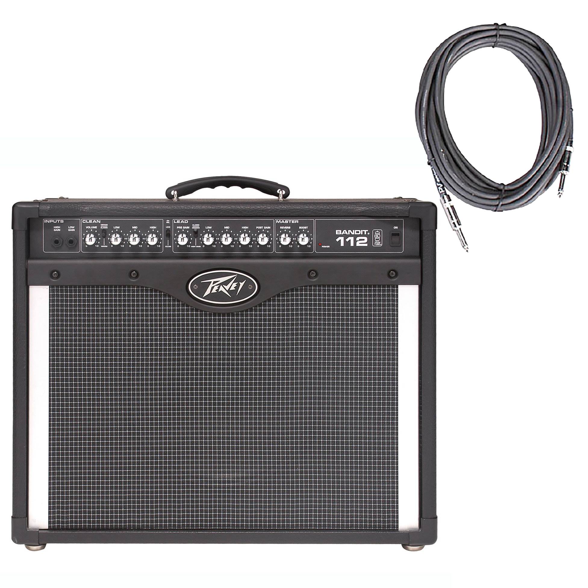Peavey Bandit 112 12 Inch Compact 80W TransTube Amplifier + 10' Instrument Cable