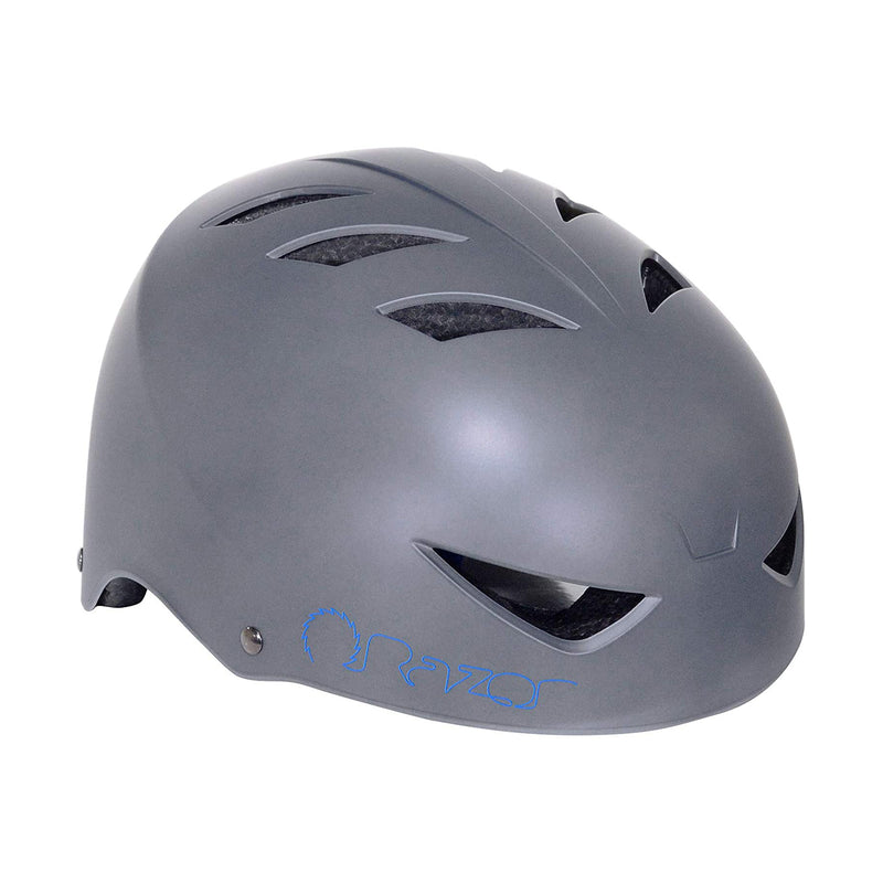 Razor 97860 V-12 Adult One Size Safety Bicycle Helmet, Satin Gray (Open Box)