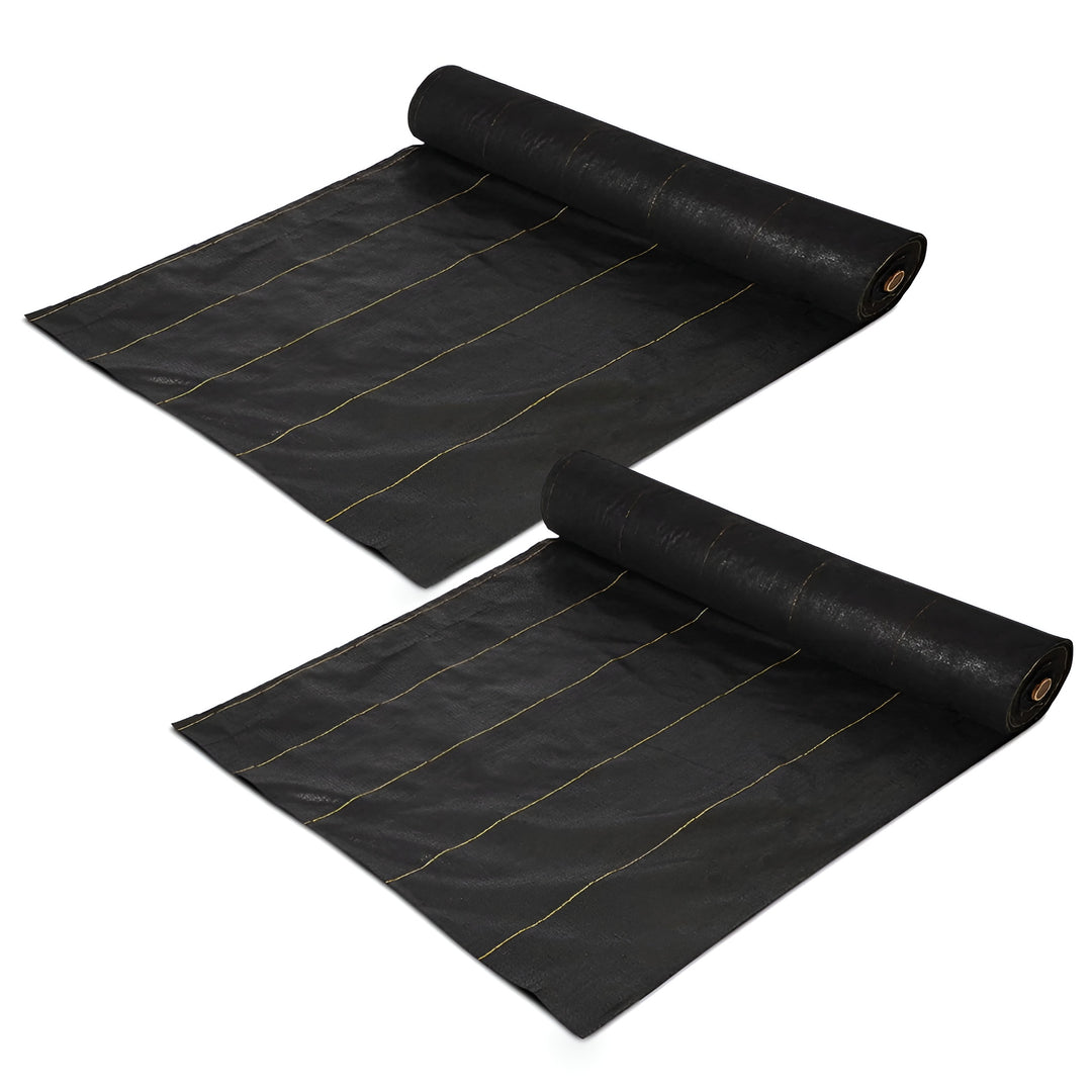 DeWitt Sunbelt 6' x 300' Woven Weed Barrier Landscape Fabric Ground Cover 2 Pack