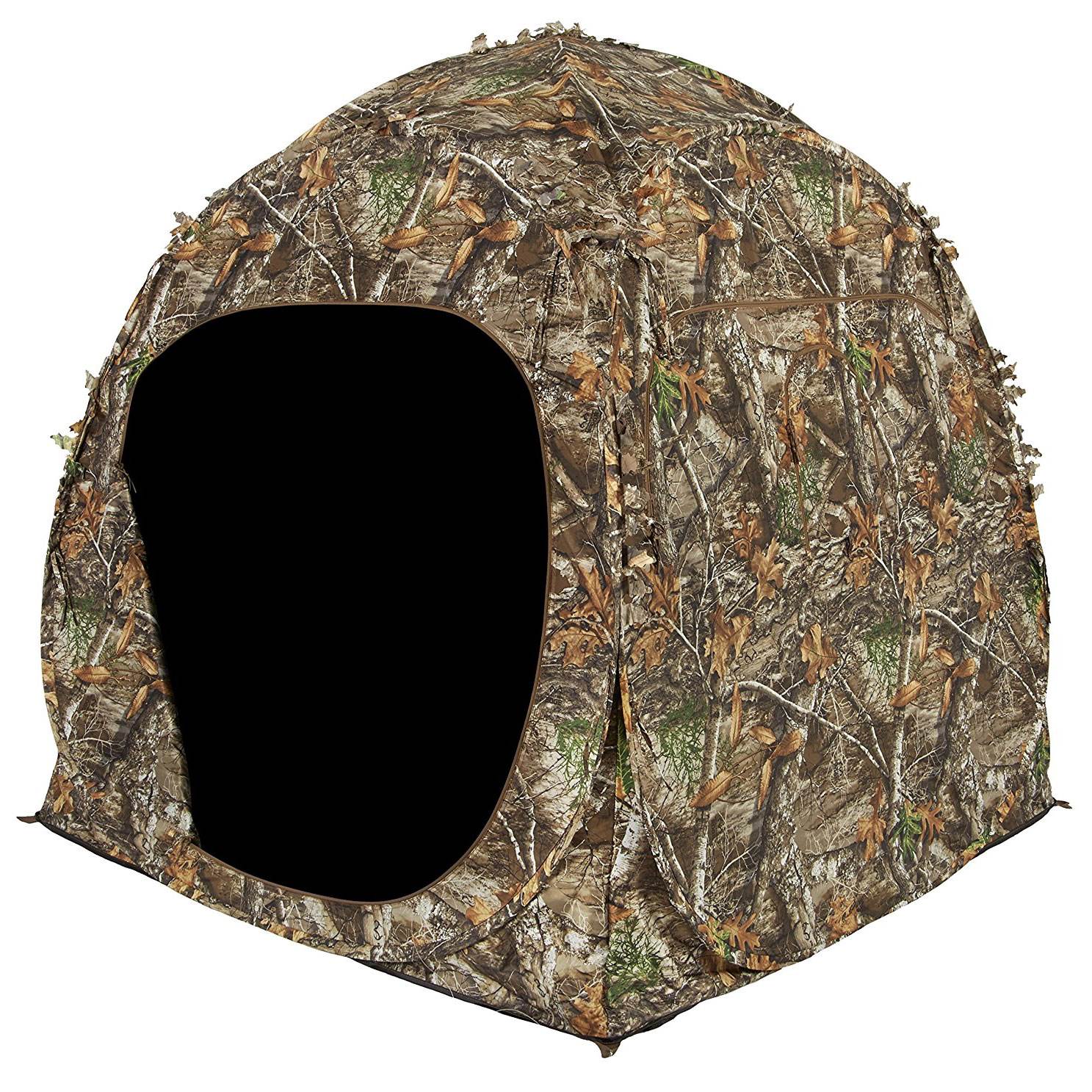 Ameristep 2 Person Shadow Guard Durashell Plus Doghouse Ground Blind, Camouflage - VMInnovations