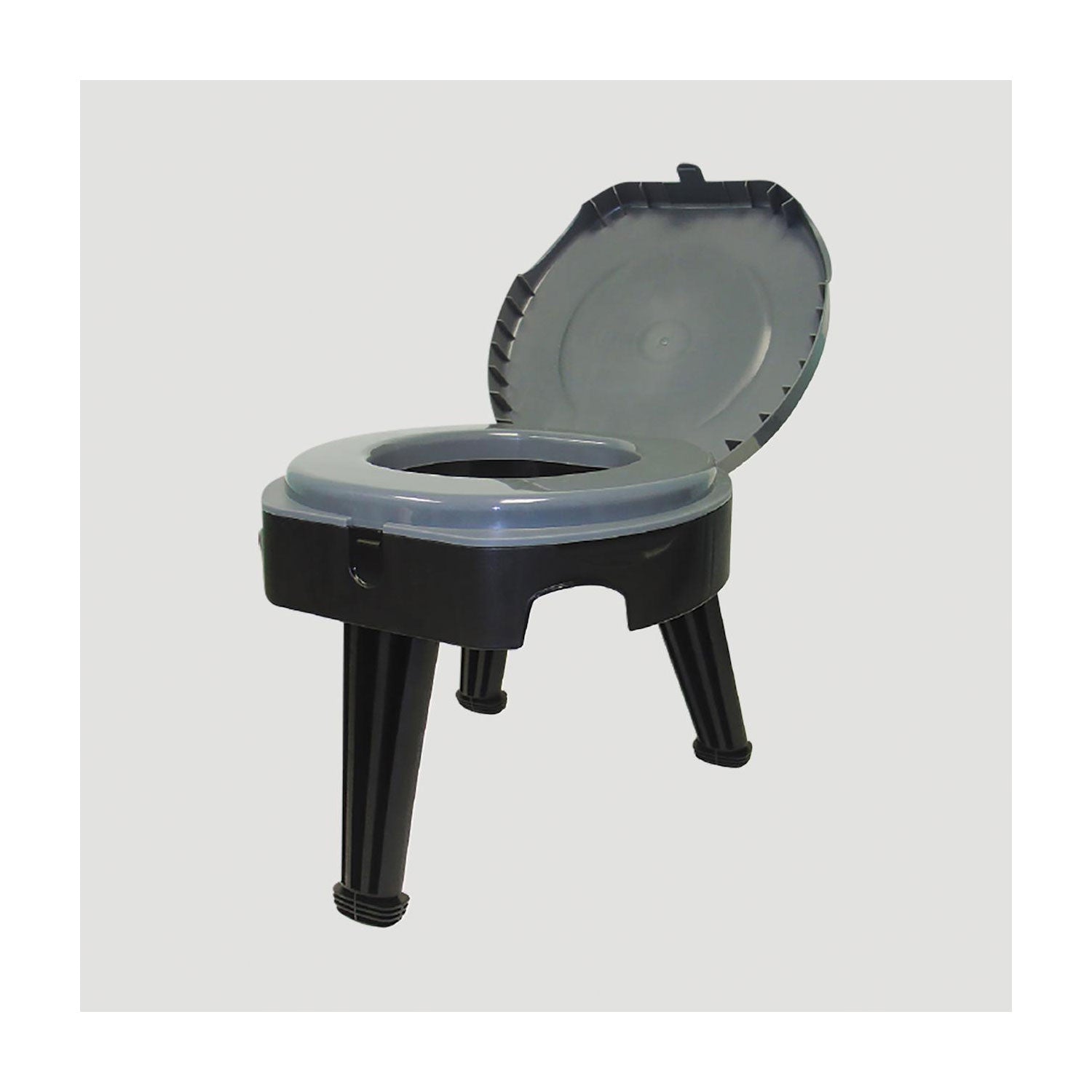 Reliance Products Fold-to-Go Collapsible Portable Lightweight Toilet, Black