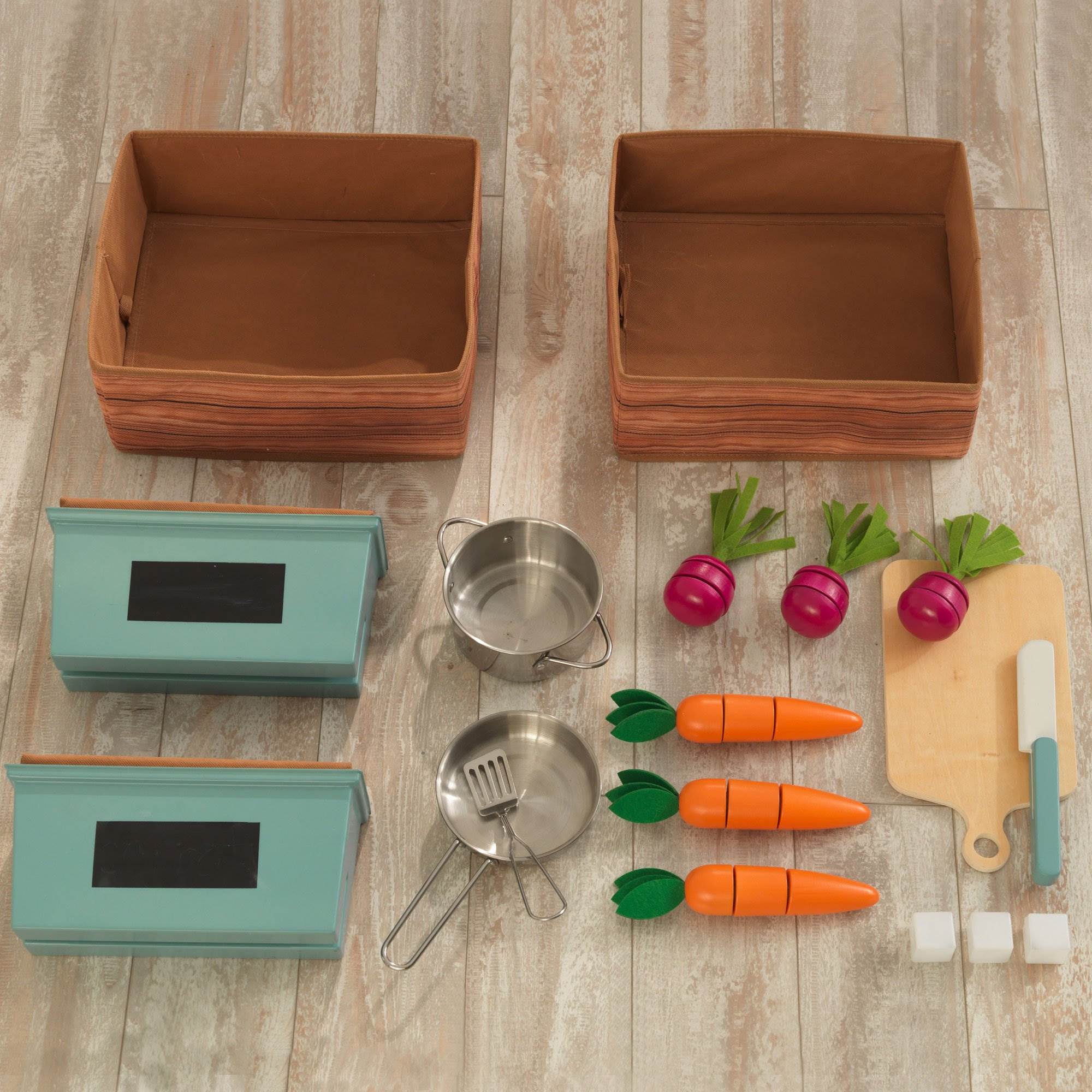 KidKraft Farm to Table Pretend Play Kitchen Playset w/ EZ Assembly (Open Box)