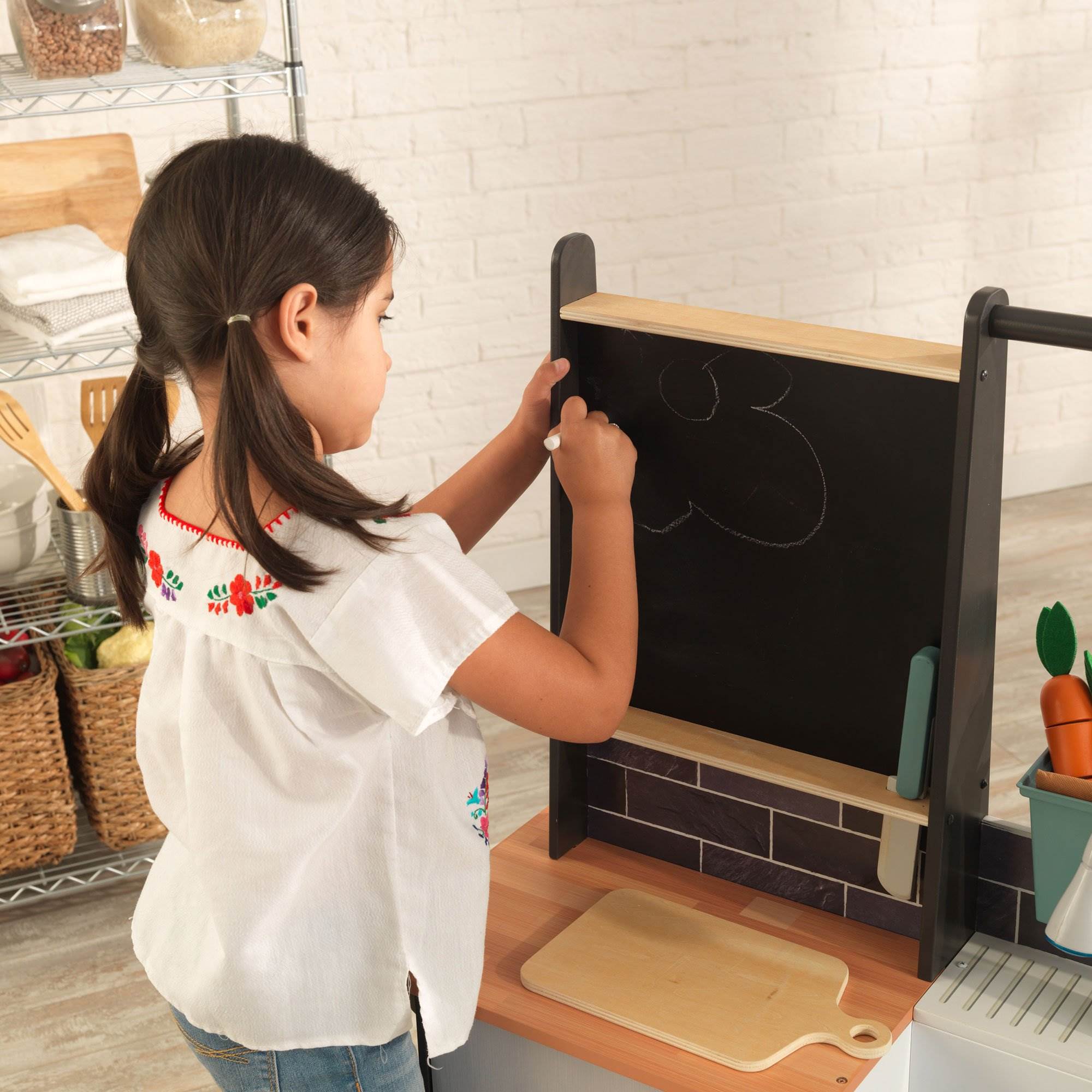KidKraft Farm to Table Pretend Play Kitchen Playset w/ EZ Assembly (Open Box)