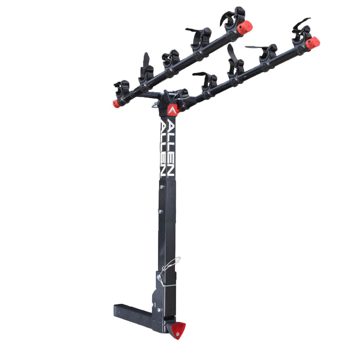 Allen Sports 2 Inch Lockable Hitch 5 Bike Rack with Folding Arms Black(Open Box)