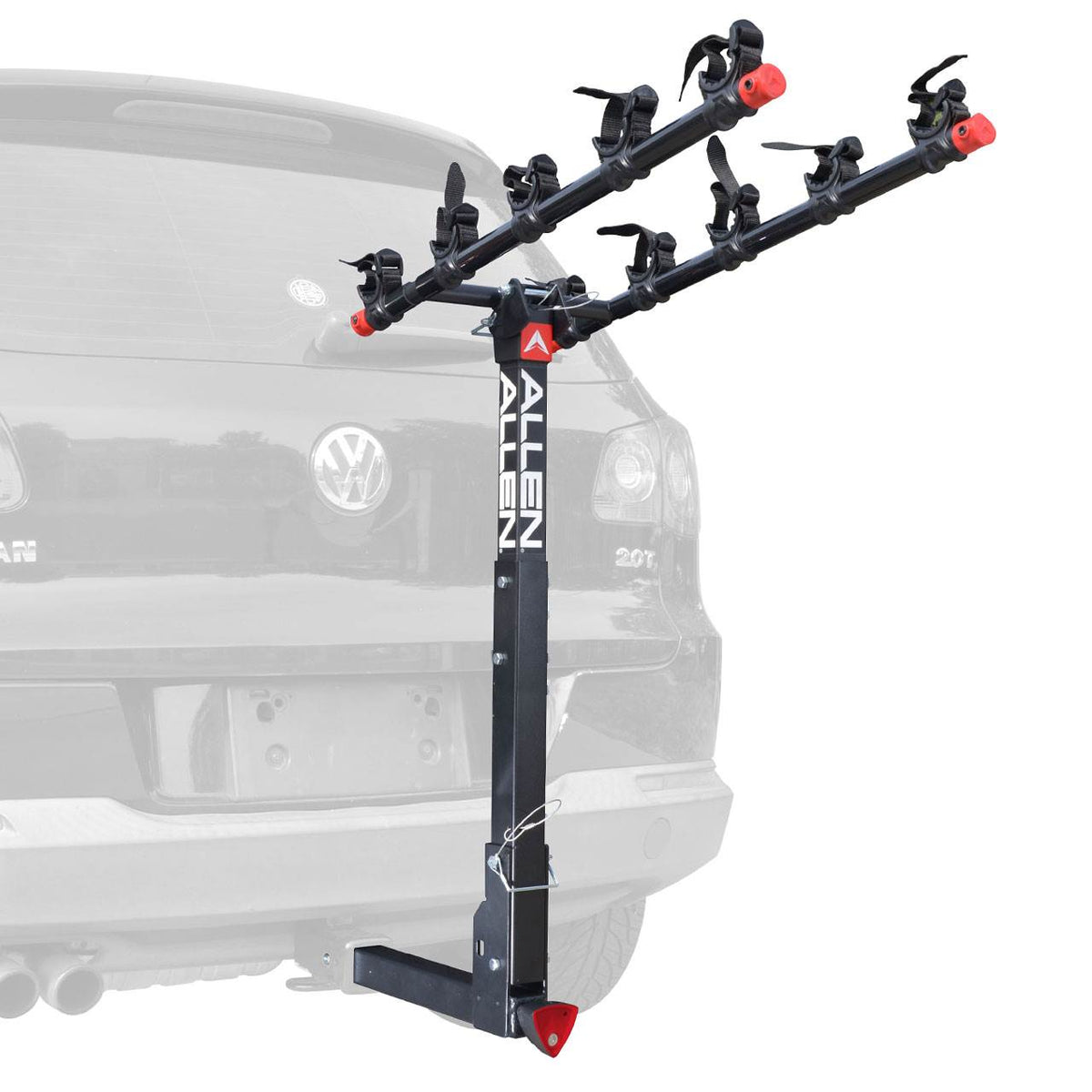 Allen Sports 2 Inch Lockable Hitch 5 Bike Rack with Folding Arms Black(Open Box)
