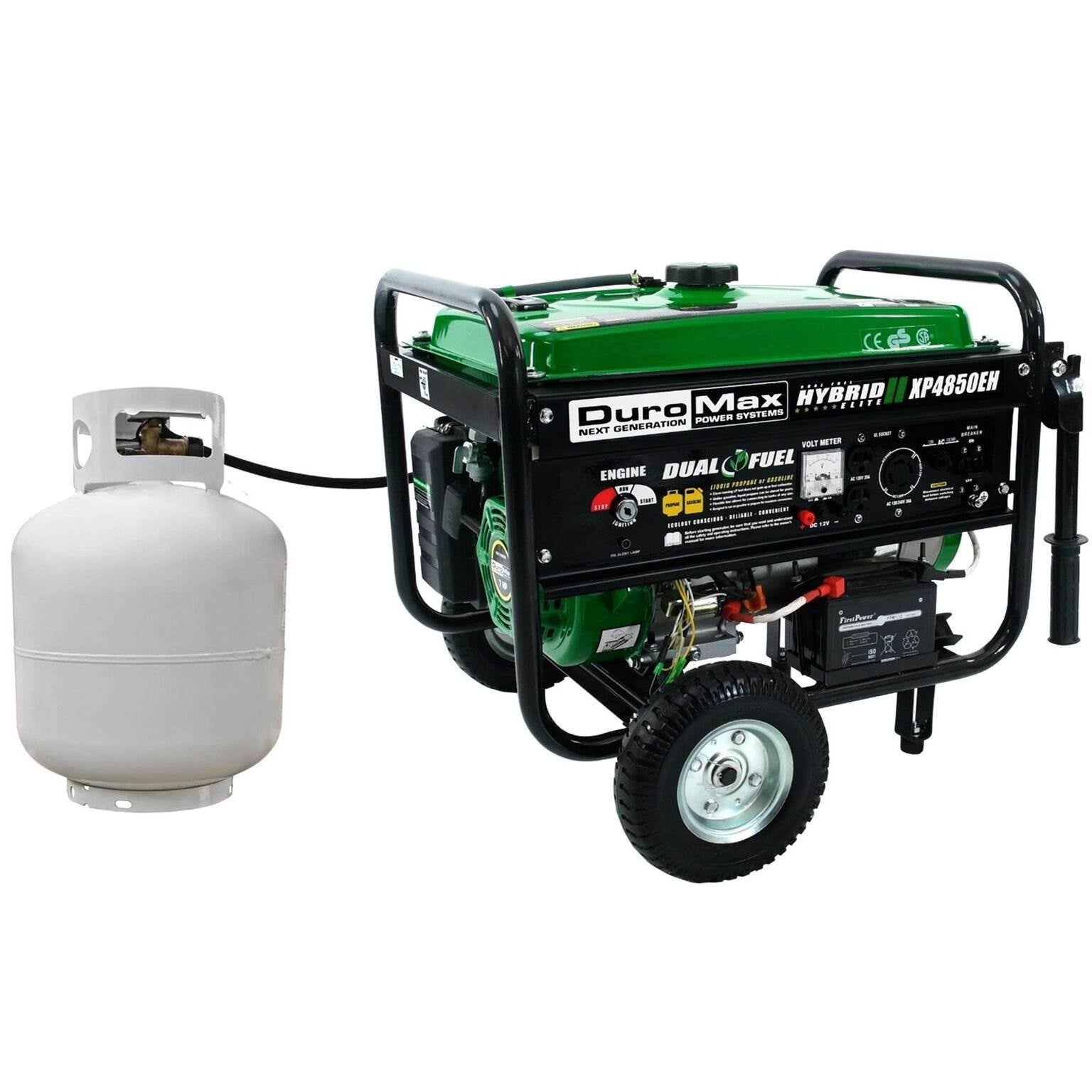 DuroMax Durable 4850 Watt Dual Fuel Hybrid Generator w/ Electric Start(Open Box)