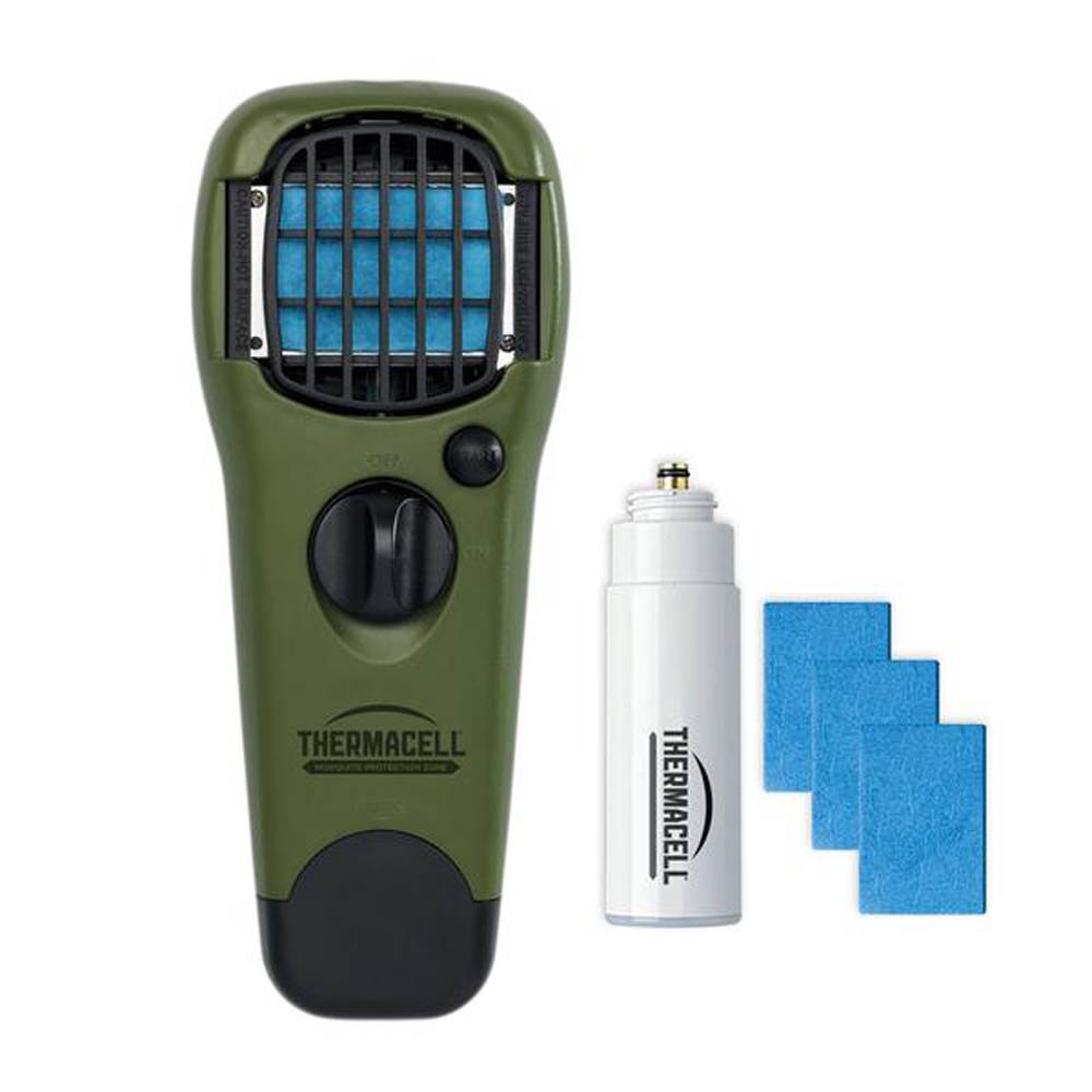 Thermacell Portable Mosquito Repellent with Mats and Cartridge, Olive (Open Box)