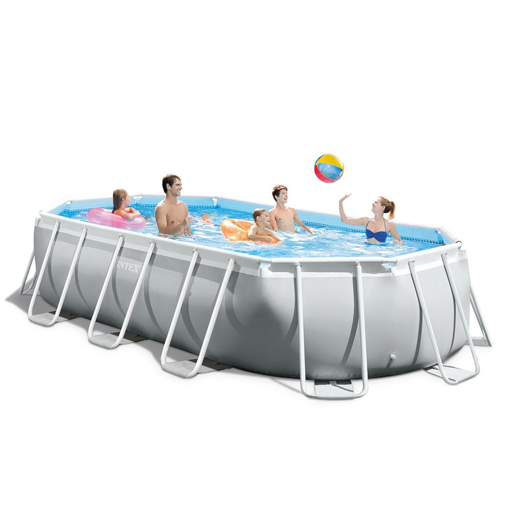 Intex 16.5ft x 9ft 48in Prism Frame Above Ground Swimming Pool Pump Set (2 Pack)